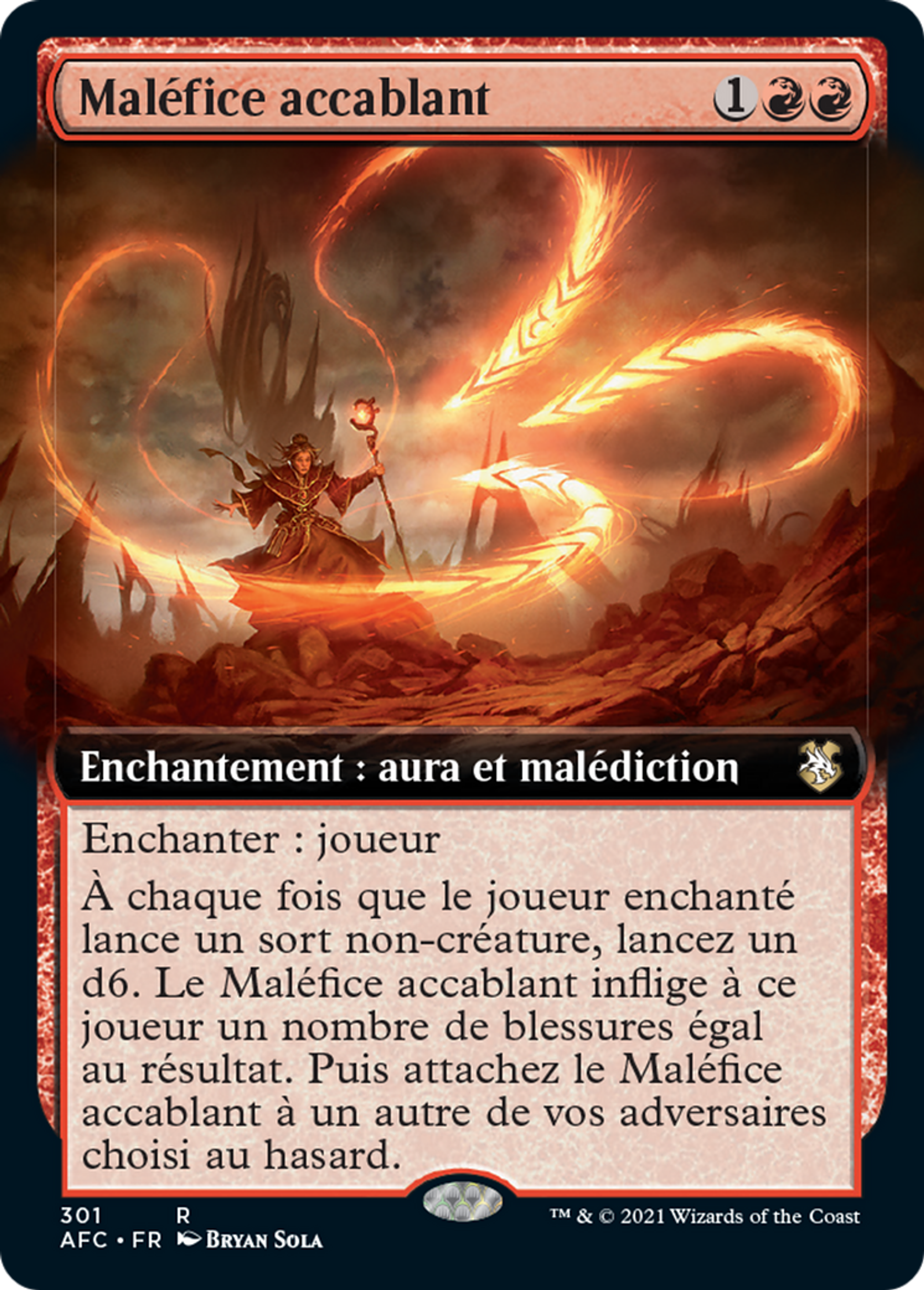 Maléfice accablant — Forgotten Realms Commander — Magic: The Gathering