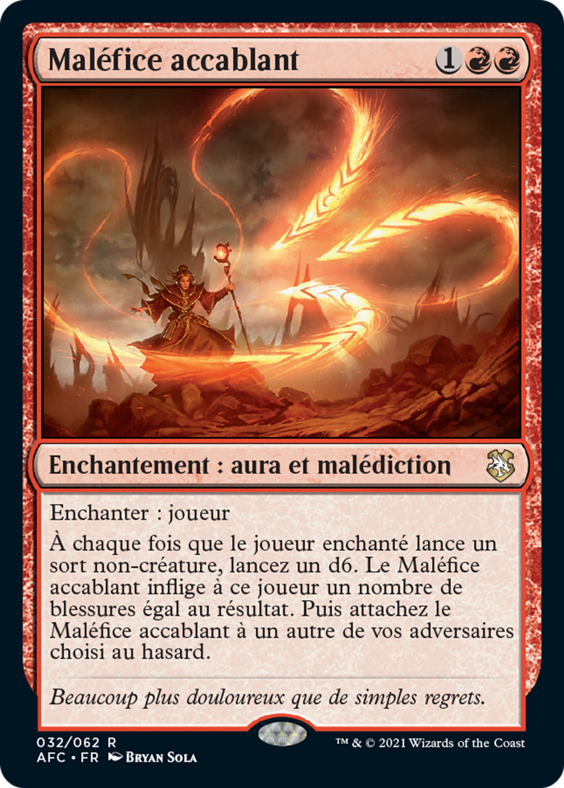 Maléfice accablant — Forgotten Realms Commander — Magic: The Gathering