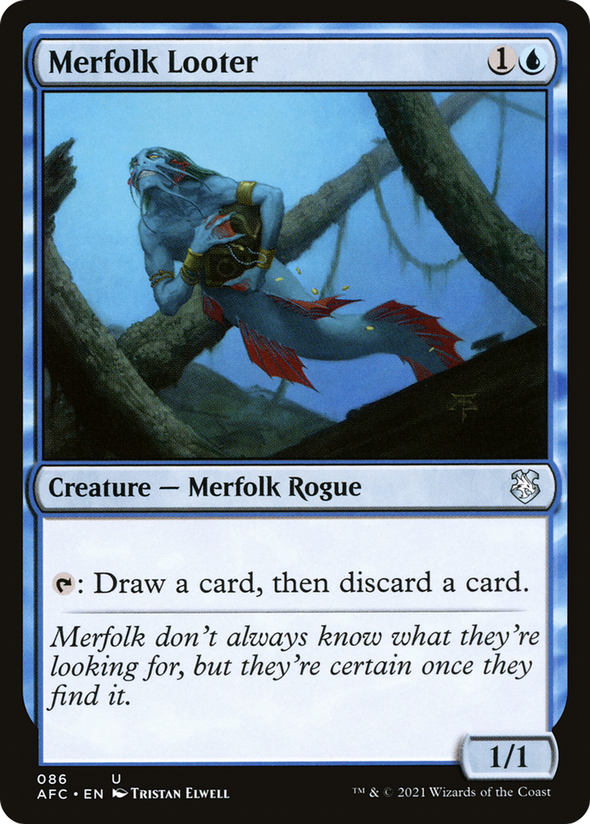 Merfolk Looter — Forgotten Realms Commander — Magic: The Gathering