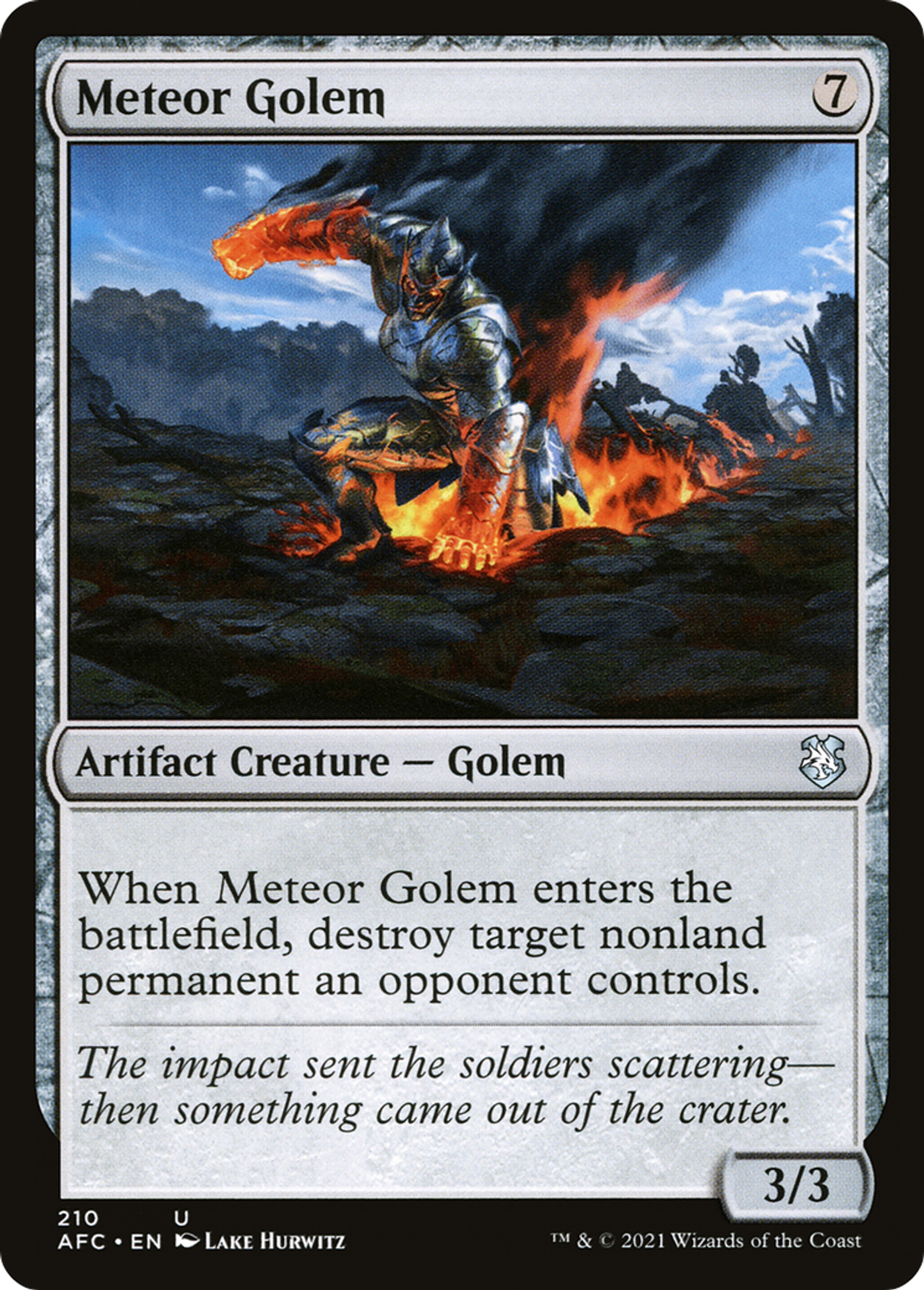 Golem météoritique — Forgotten Realms Commander — Magic: The Gathering