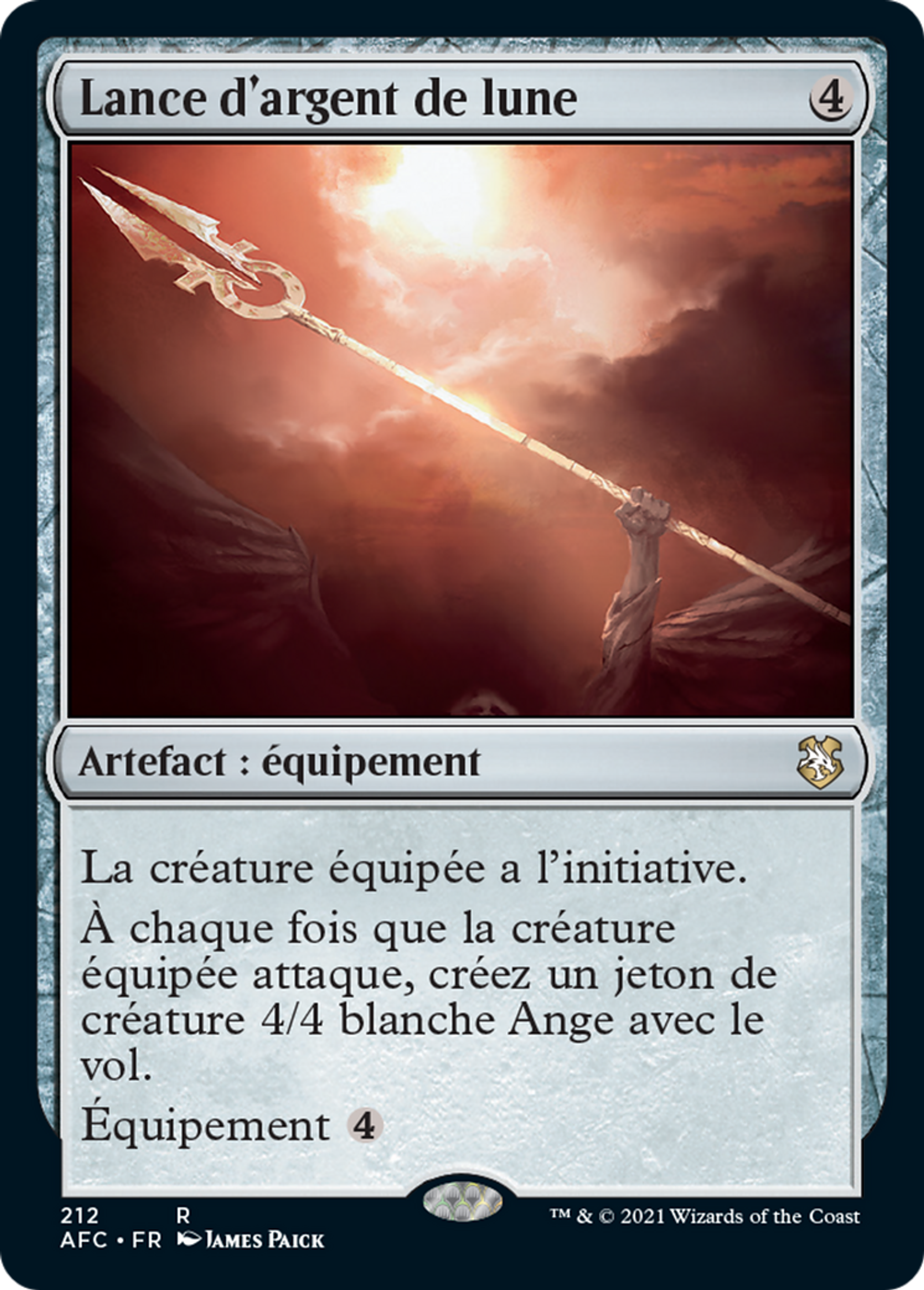 Lance d'argent de lune — Forgotten Realms Commander — Magic: The Gathering