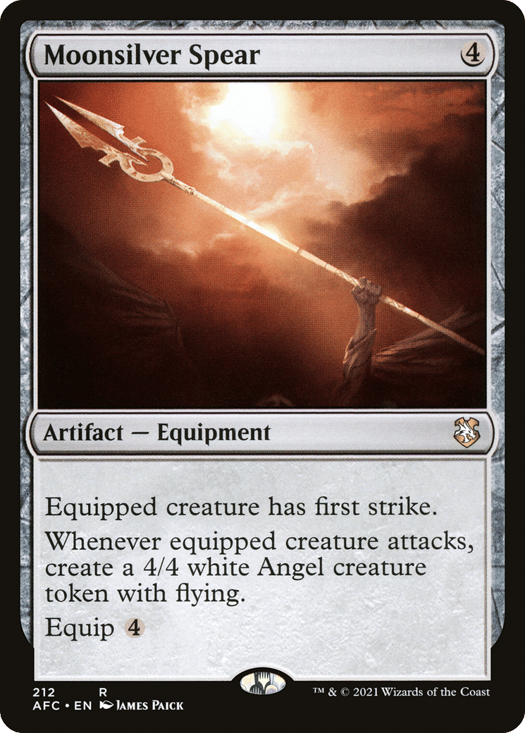 Moonsilver Spear — Forgotten Realms Commander — Magic: The Gathering