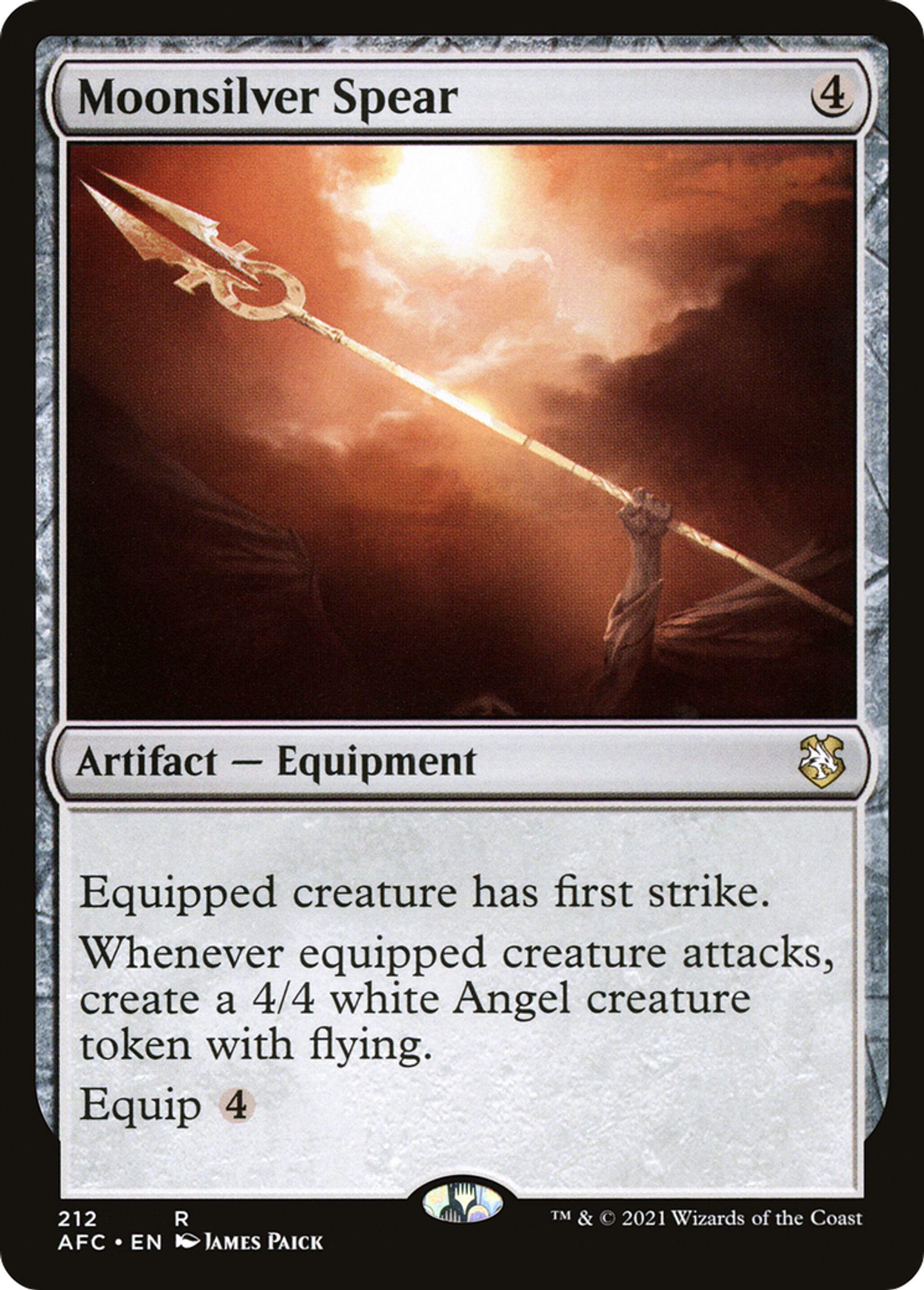Lance d'argent de lune — Forgotten Realms Commander — Magic: The Gathering