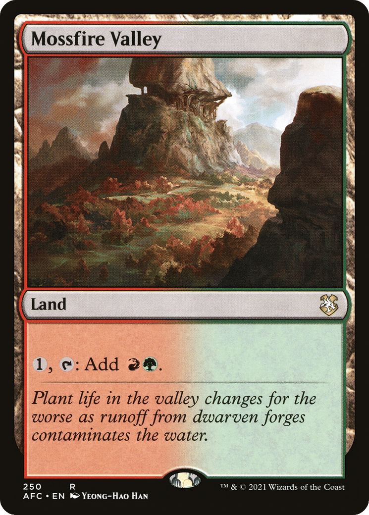 Mossfire Valley — Forgotten Realms Commander — Magic: The Gathering