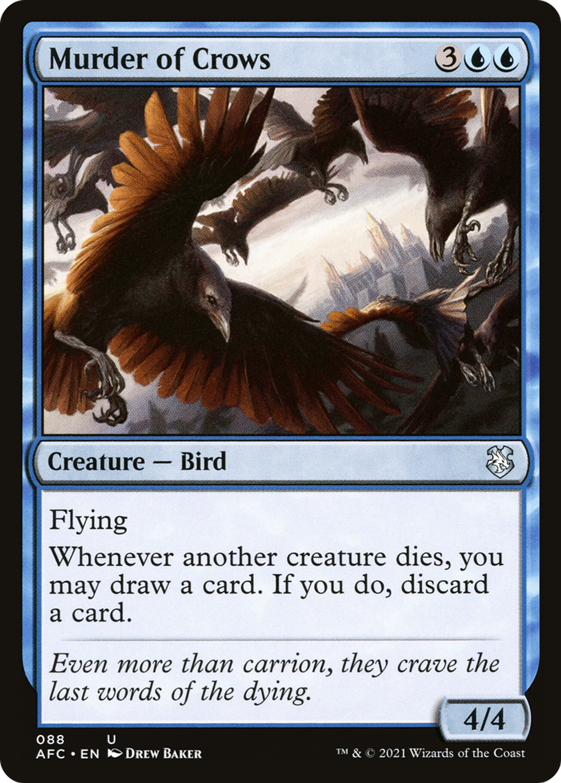 Murder of Crows — Forgotten Realms Commander — Magic: The Gathering