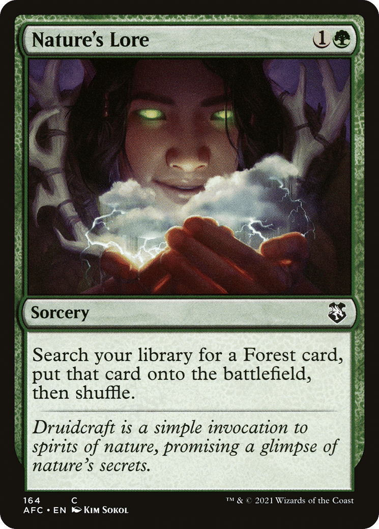 Nature's Lore — Forgotten Realms Commander — Magic: The Gathering