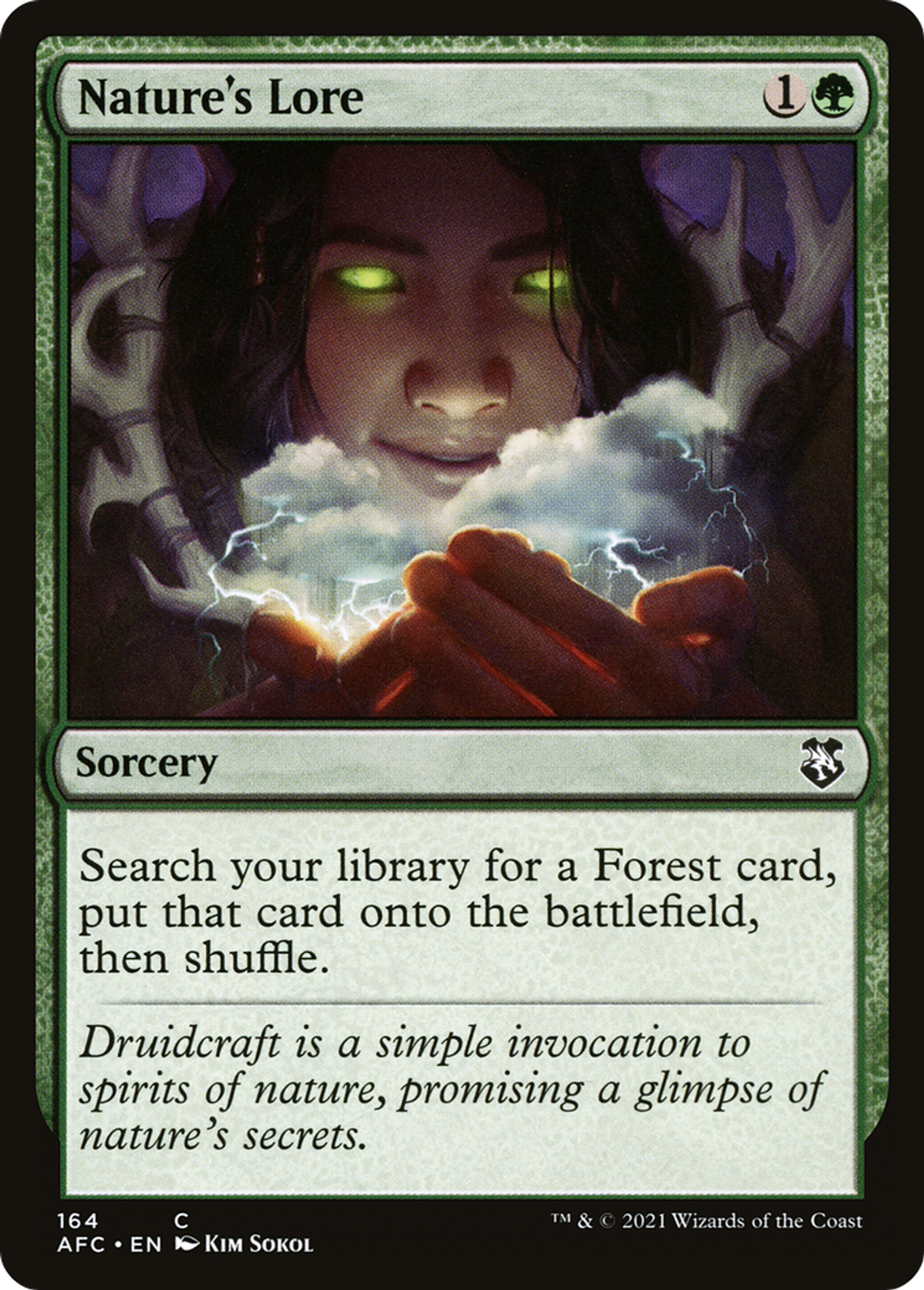 Nature's Lore — Forgotten Realms Commander — Magic: The Gathering