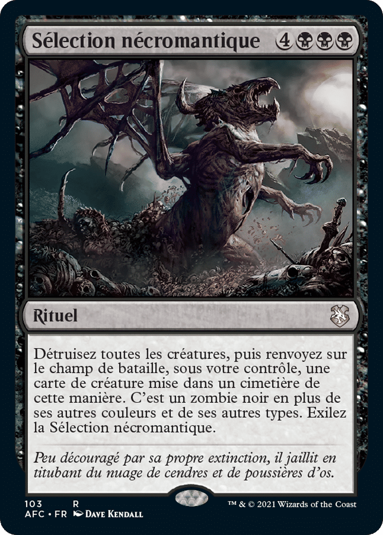 Sélection nécromantique — Forgotten Realms Commander — Magic: The Gathering