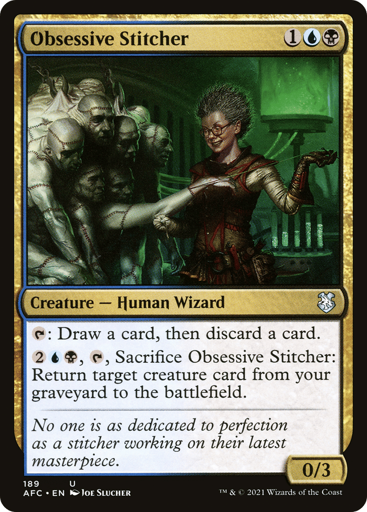 Obsessive Stitcher from Forgotten Realms Commander - Magic: The Gathering