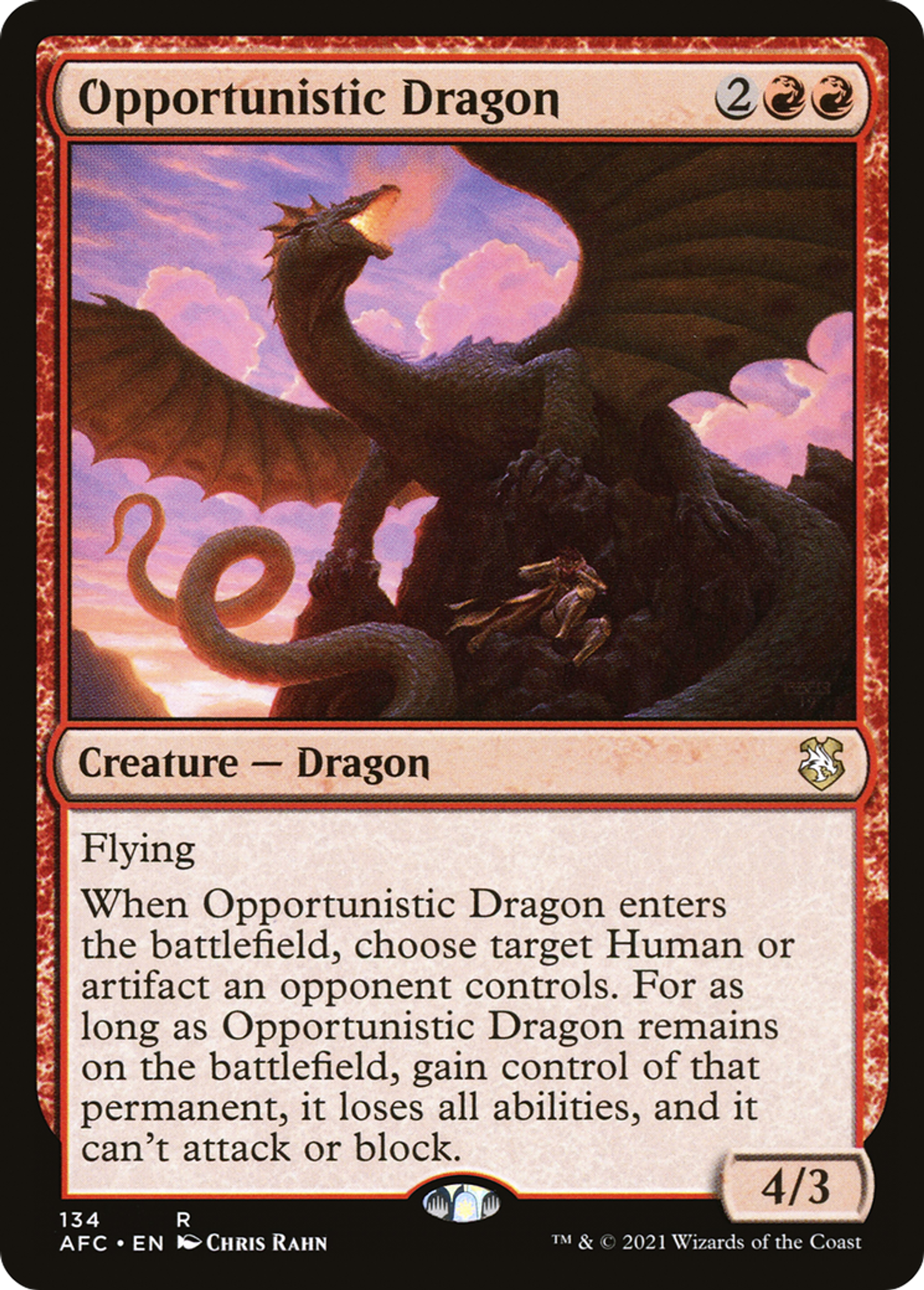 Dragon opportuniste — Forgotten Realms Commander — Magic: The Gathering