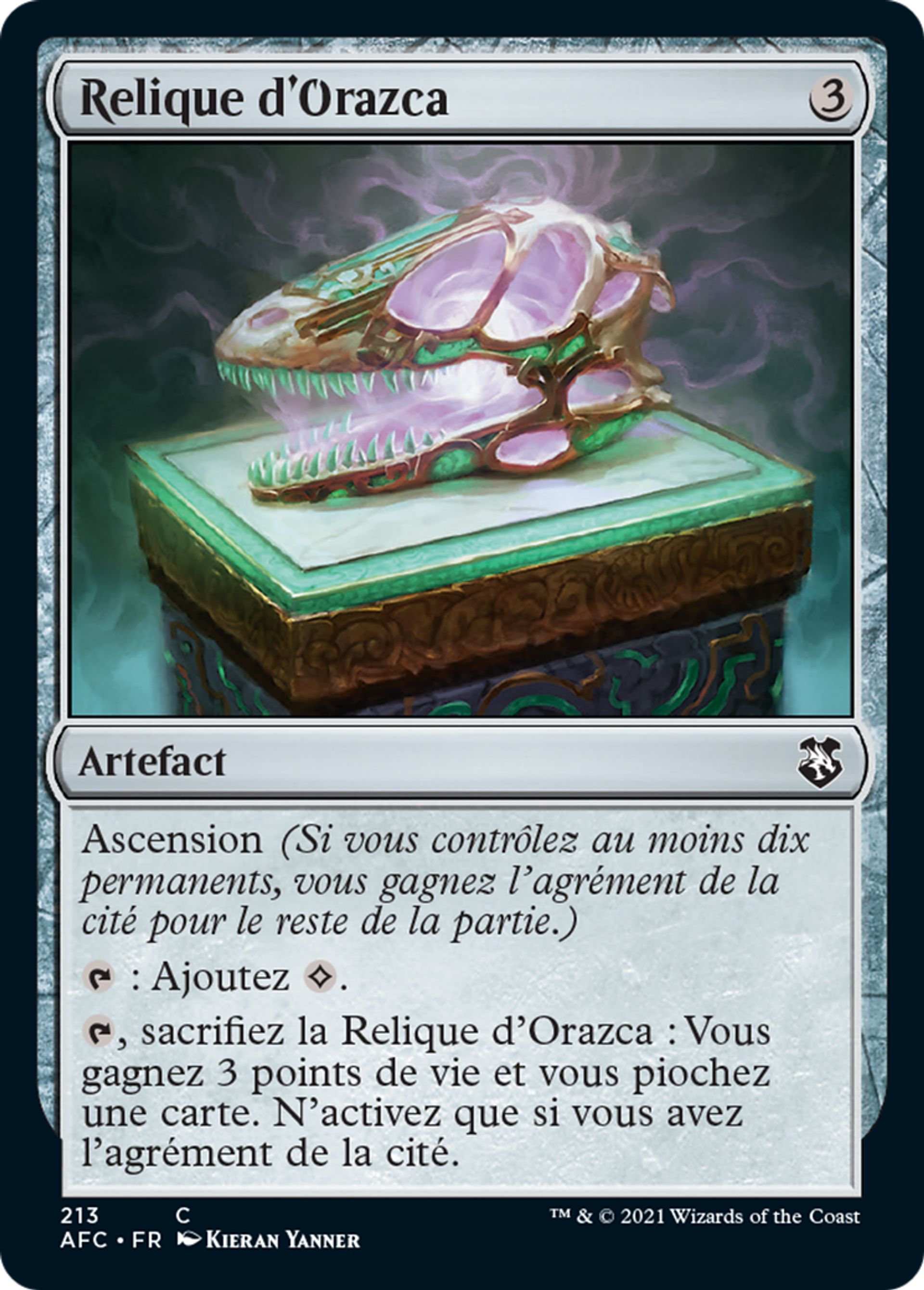 Relique d'Orazca — Forgotten Realms Commander — Magic: The Gathering