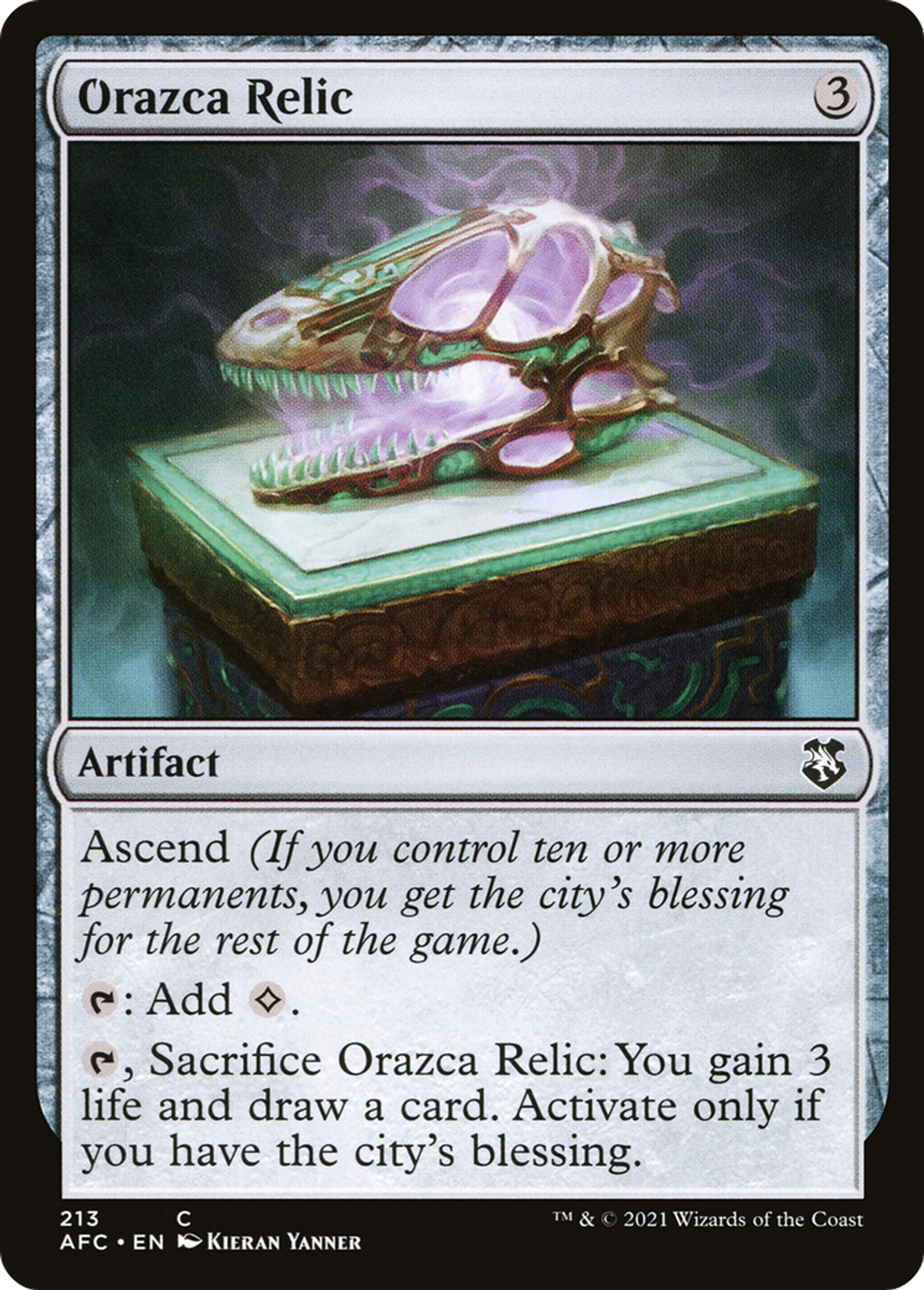 Relique d'Orazca — Forgotten Realms Commander — Magic: The Gathering