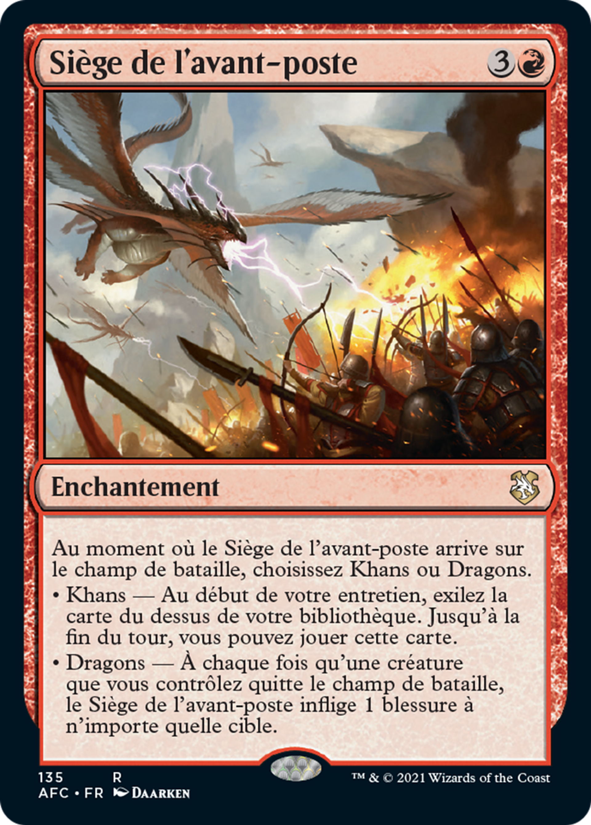 Siège de l'avant-poste — Forgotten Realms Commander — Magic: The Gathering