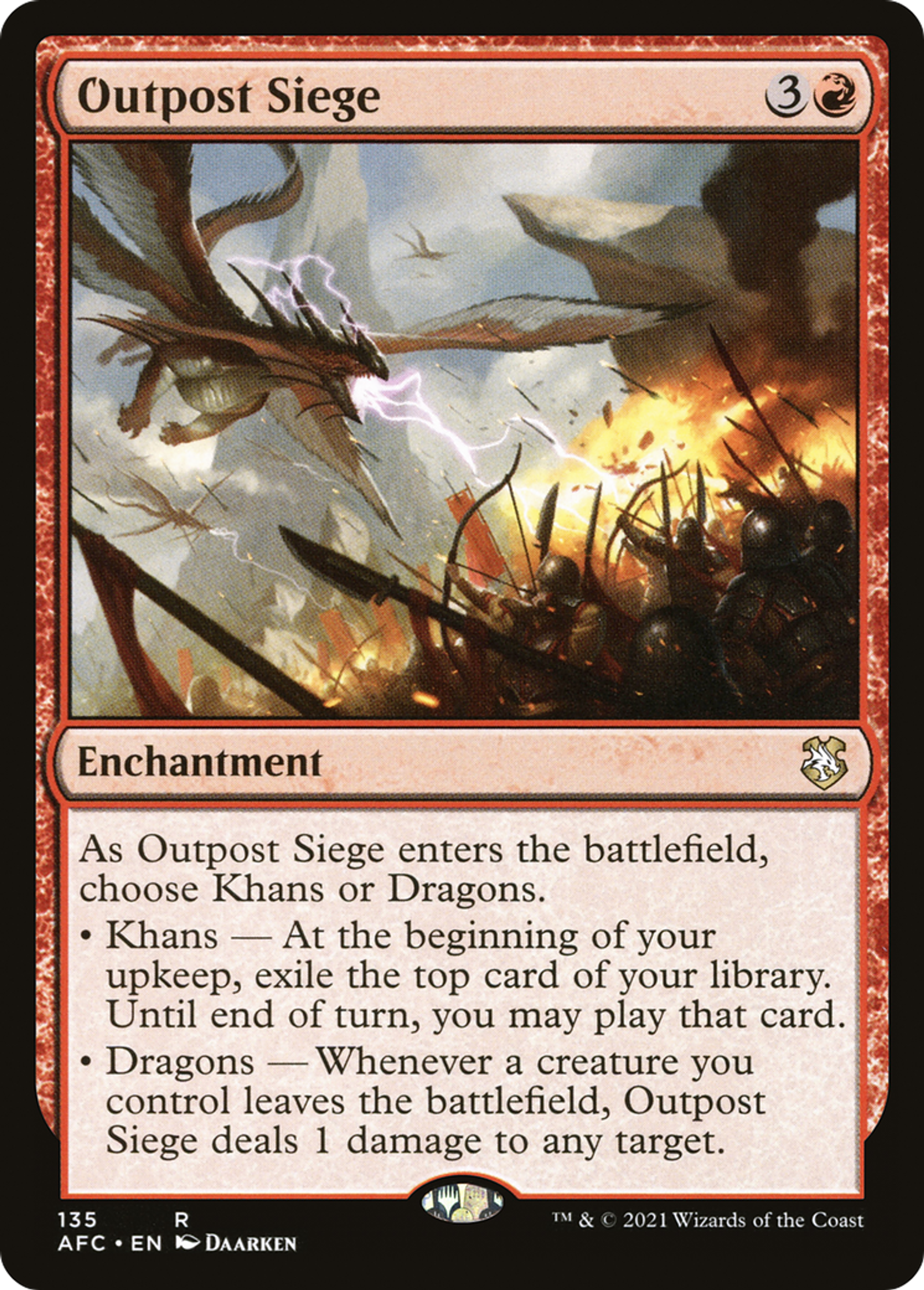 Outpost Siege — Forgotten Realms Commander — Magic: The Gathering