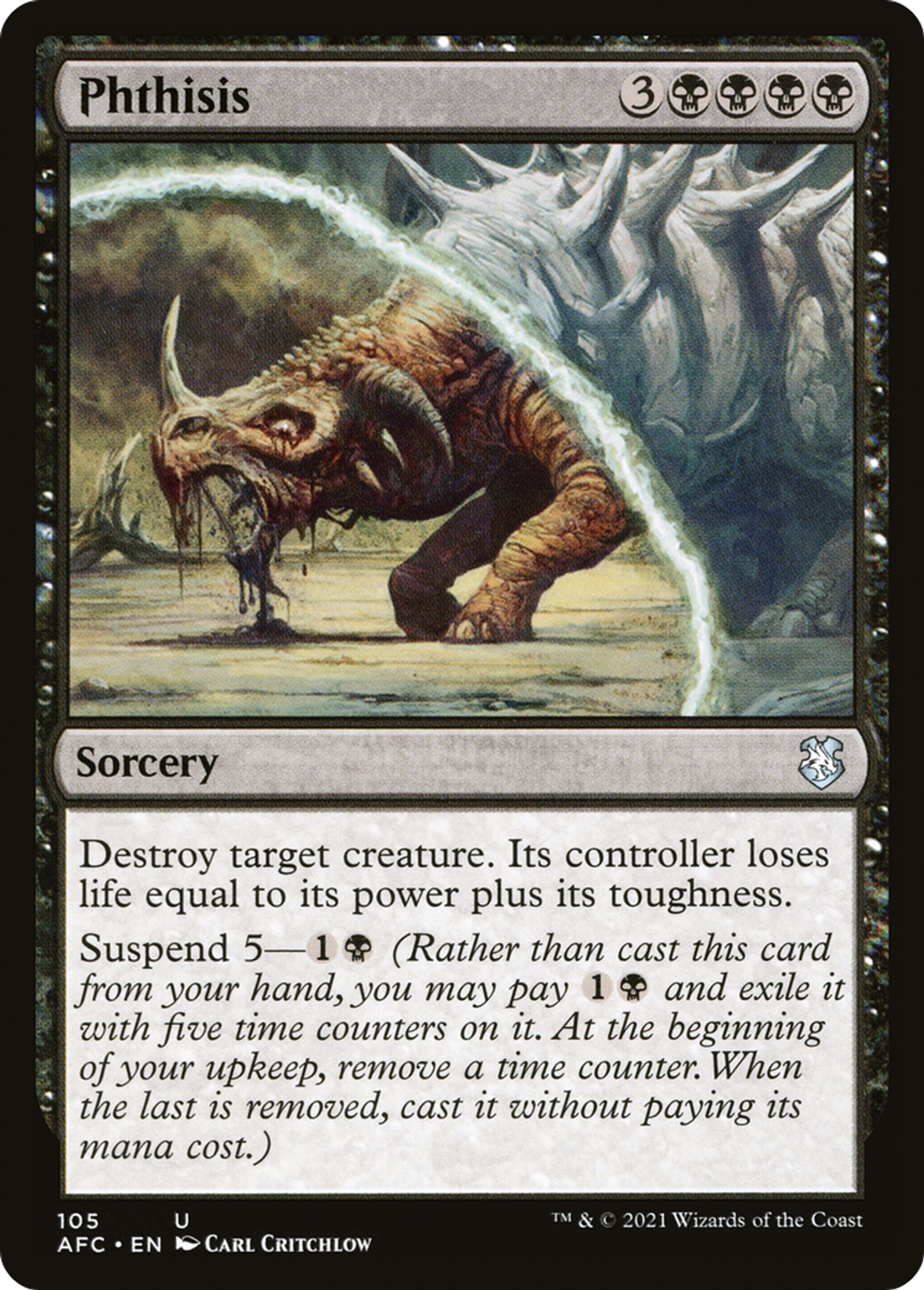 Phthisis — Forgotten Realms Commander — Magic: The Gathering