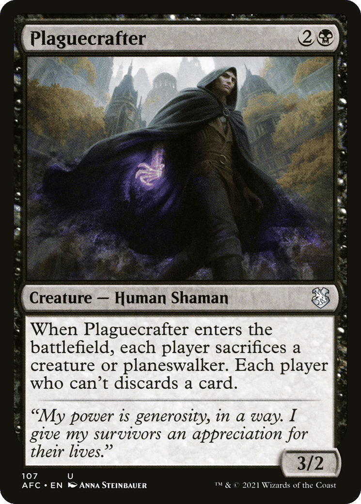 Plaguecrafter — Forgotten Realms Commander — Magic: The Gathering