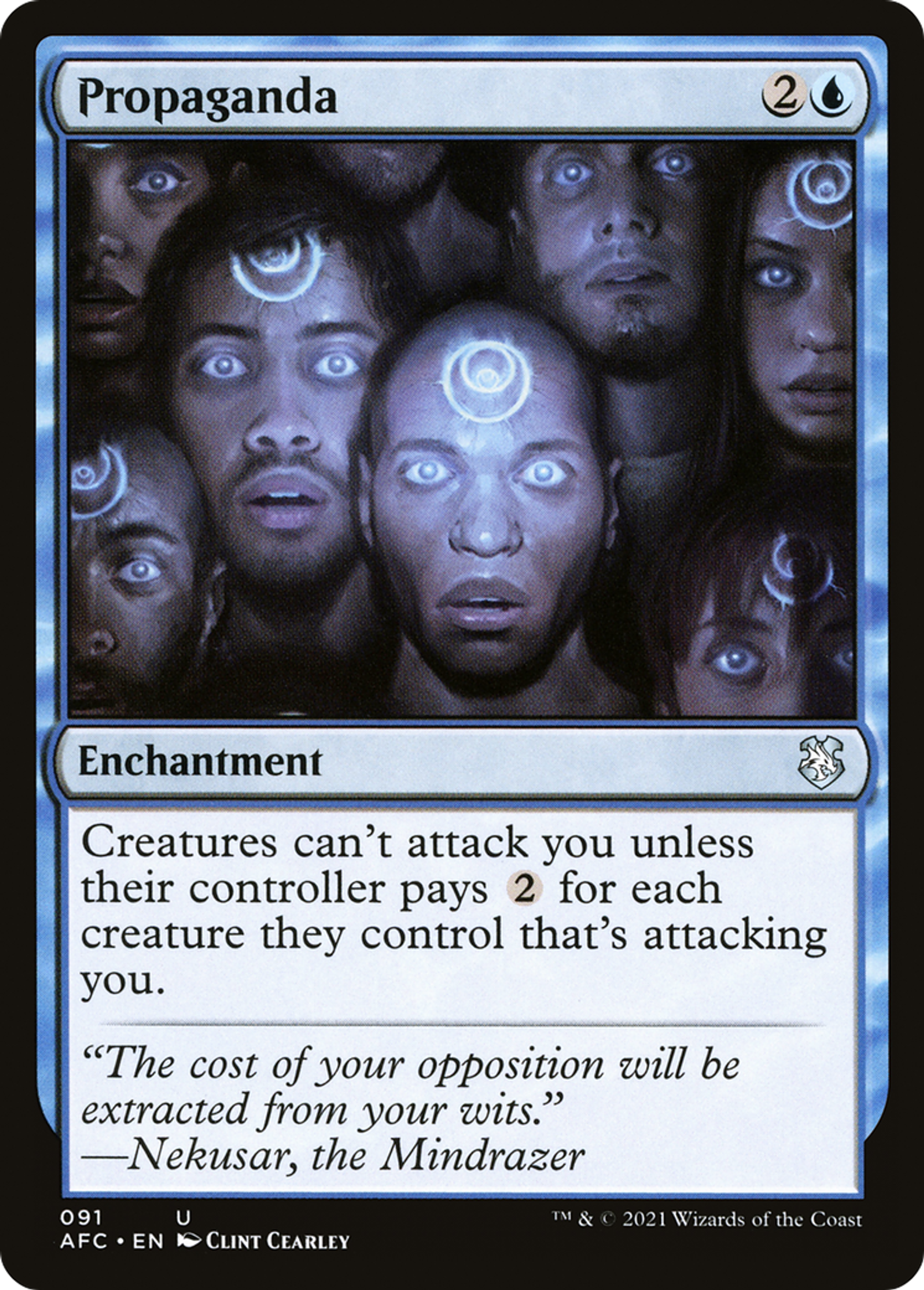 Propaganda — Forgotten Realms Commander — Magic: The Gathering
