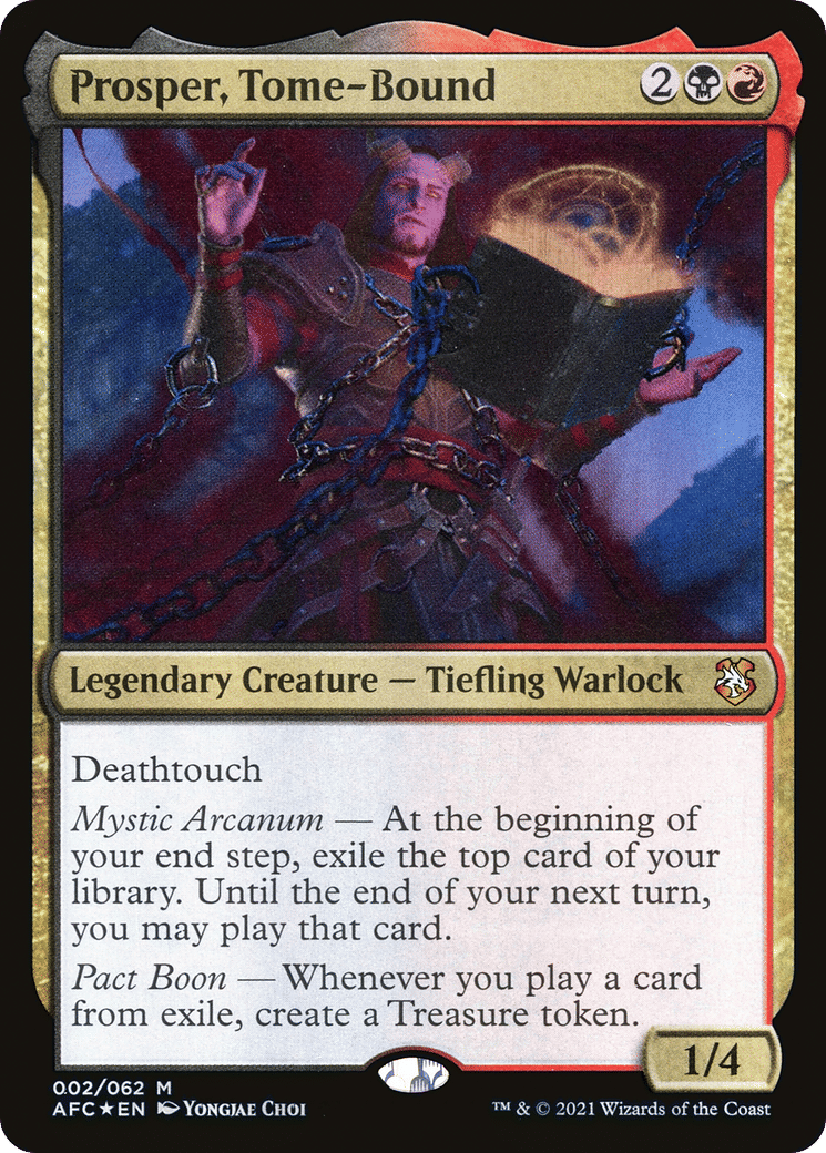 Prosper, Tome-Bound — Forgotten Realms Commander — Magic: The Gathering