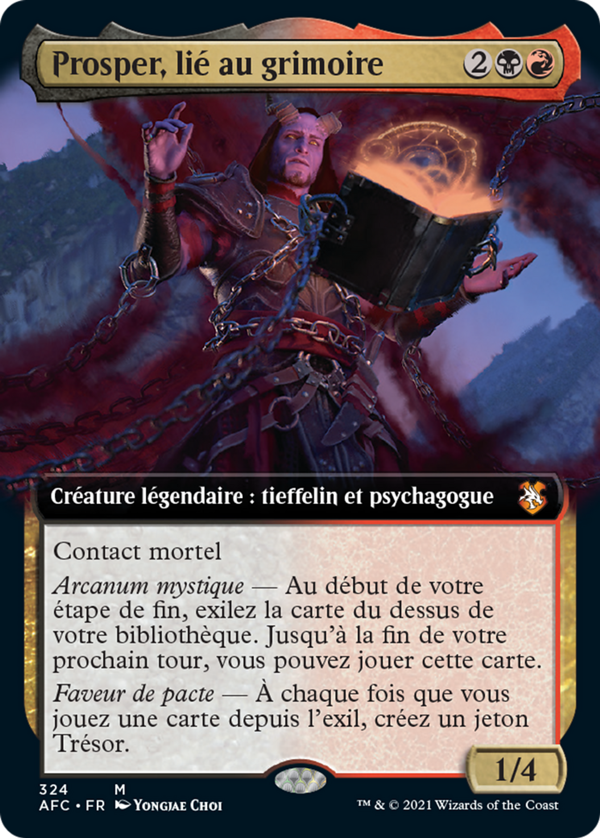 Prosper, lié au grimoire — Forgotten Realms Commander — Magic: The Gathering