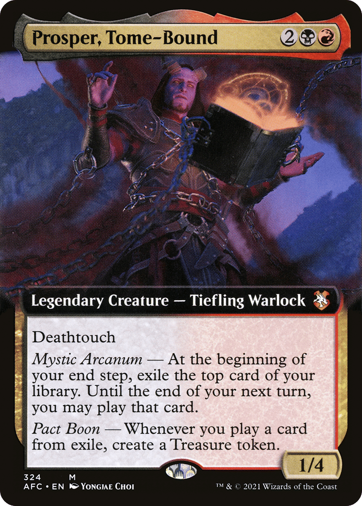 Prosper, lié au grimoire — Forgotten Realms Commander — Magic: The Gathering