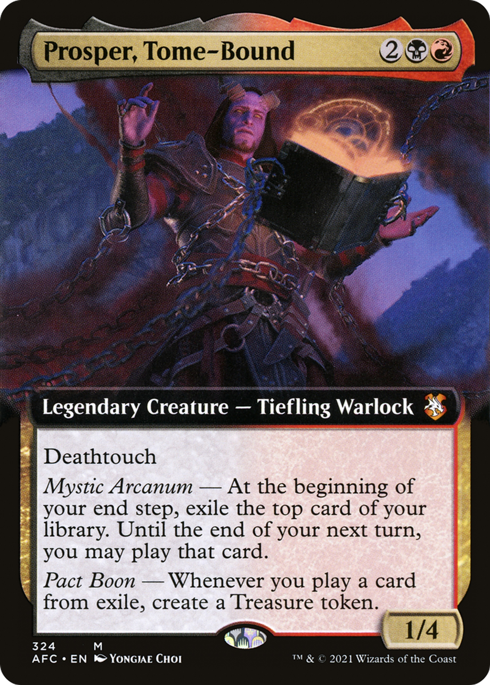 Prosper, Tome-Bound — Forgotten Realms Commander — Magic: The Gathering