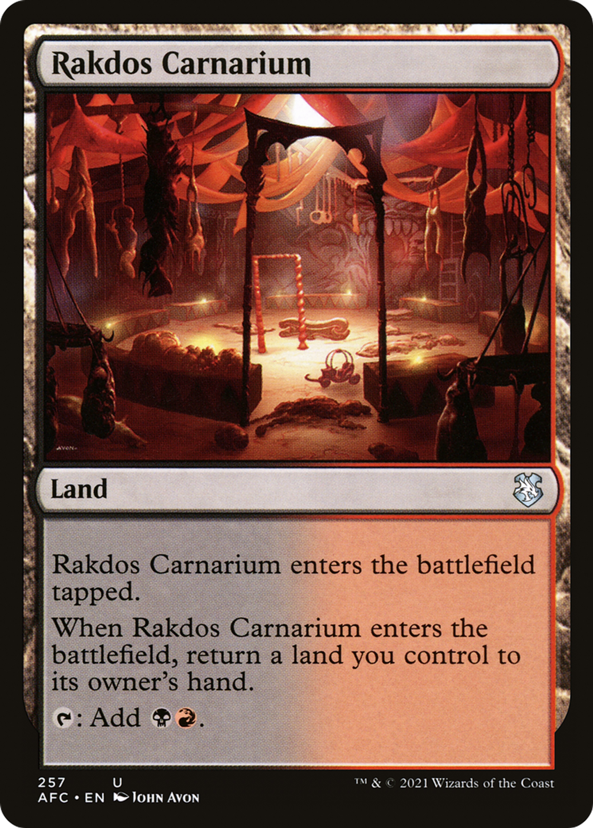Rakdos Carnarium — Forgotten Realms Commander — Magic: The Gathering