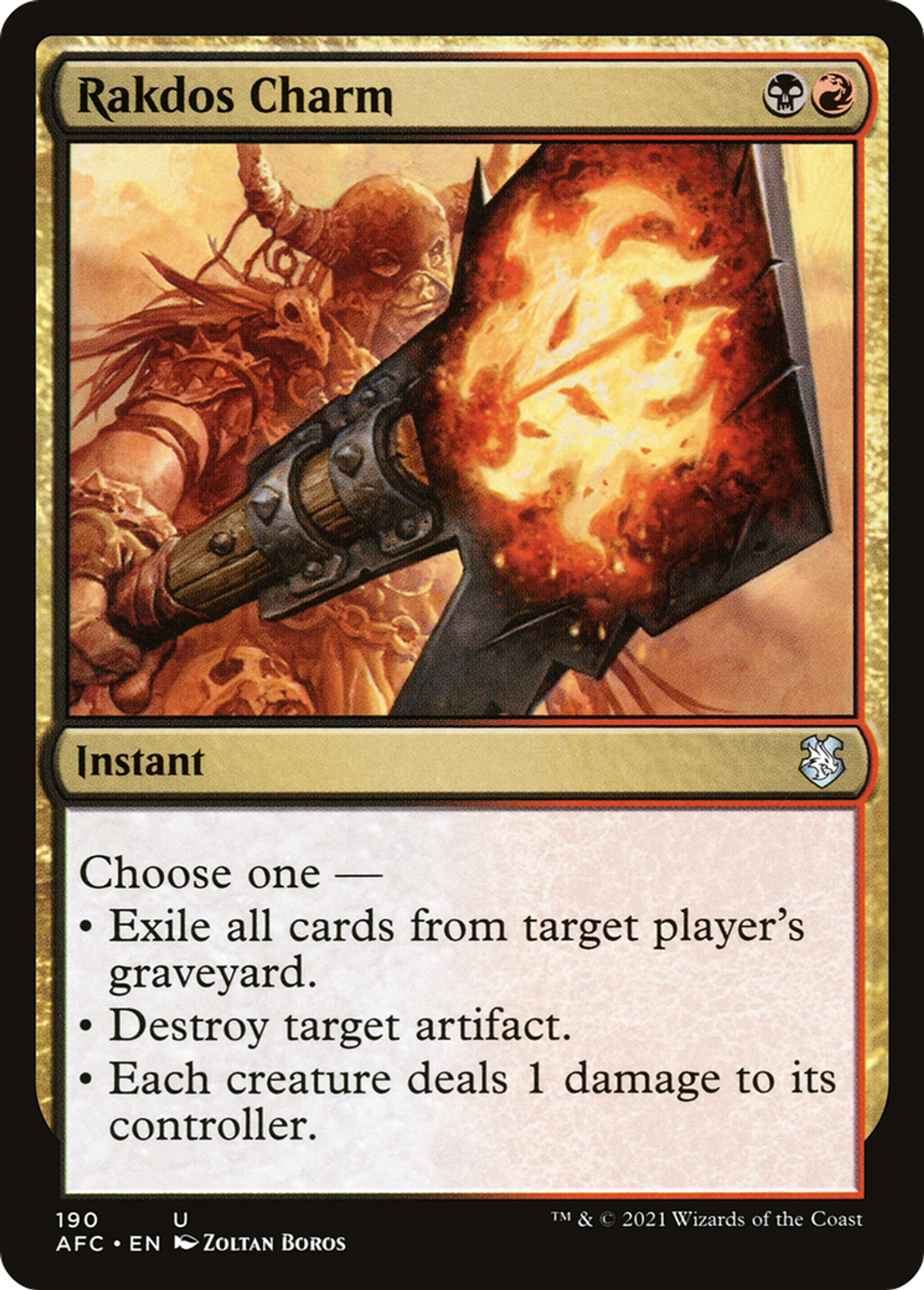 Charme de Rakdos — Forgotten Realms Commander — Magic: The Gathering