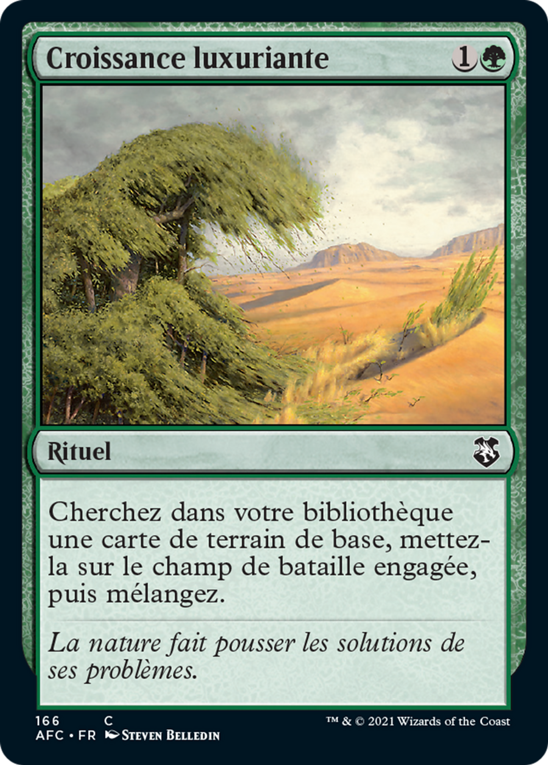 Croissance luxuriante — Forgotten Realms Commander — Magic: The Gathering