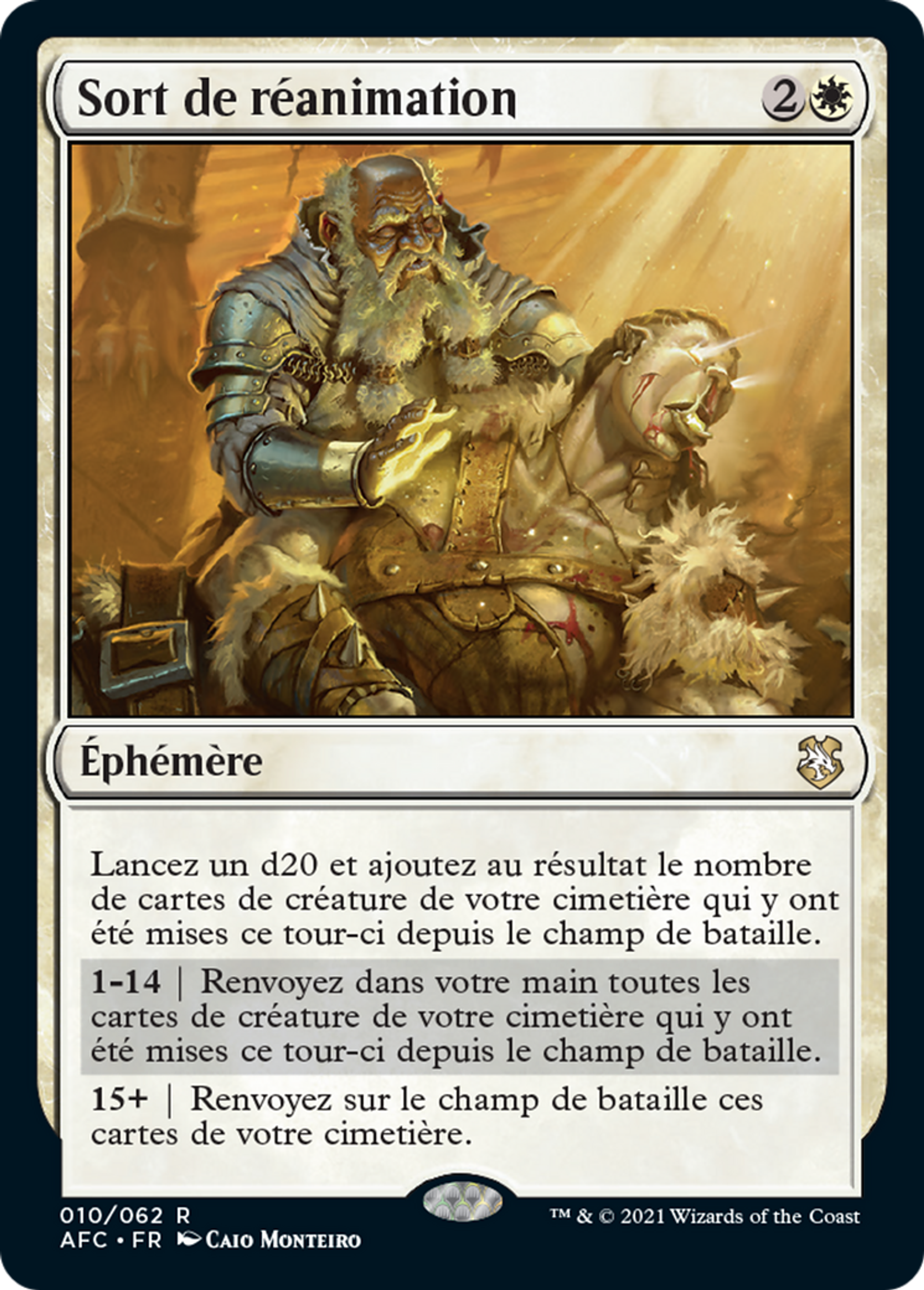 Sort de réanimation — Forgotten Realms Commander — Magic: The Gathering