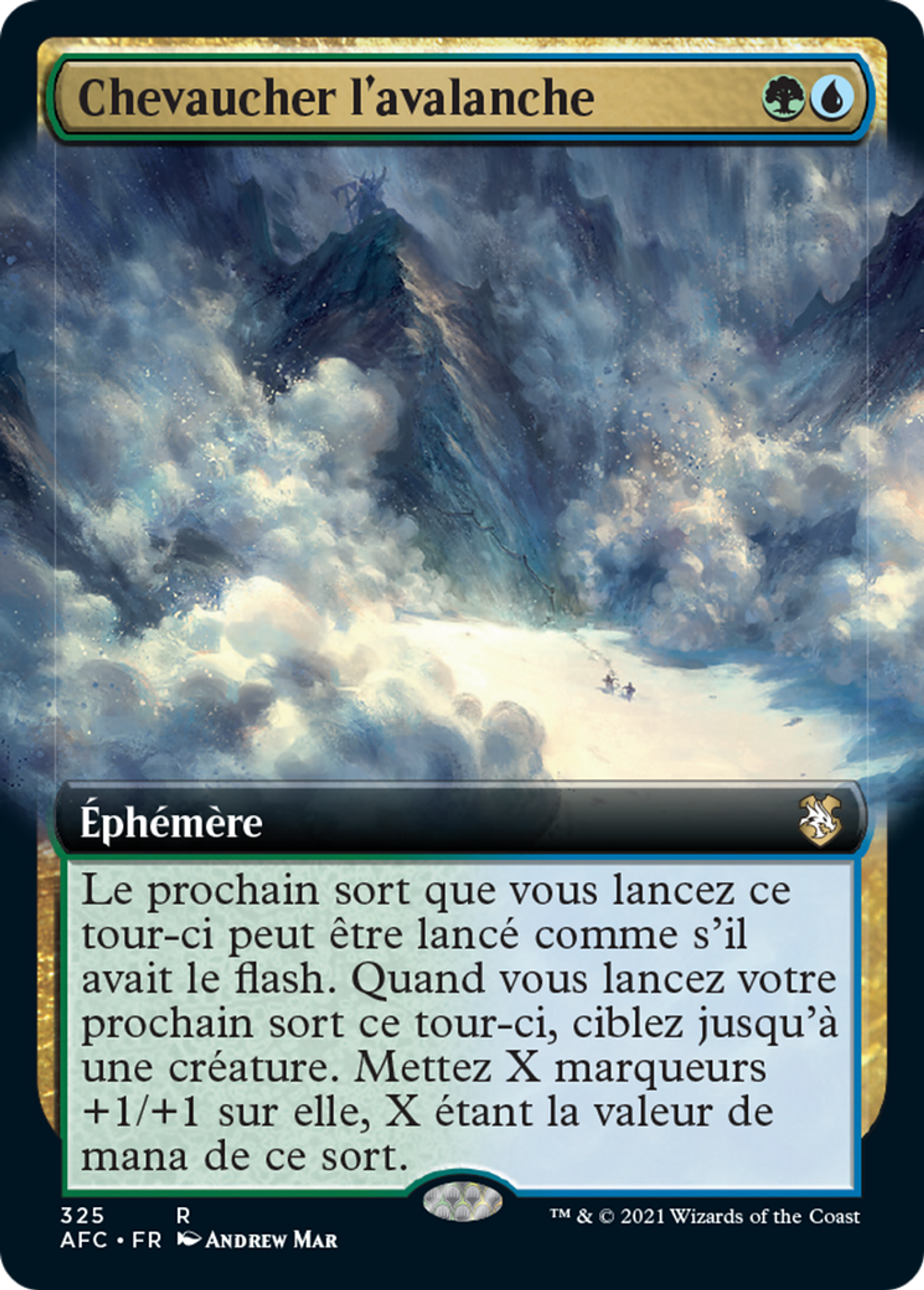 Chevaucher l'avalanche — Forgotten Realms Commander — Magic: The Gathering