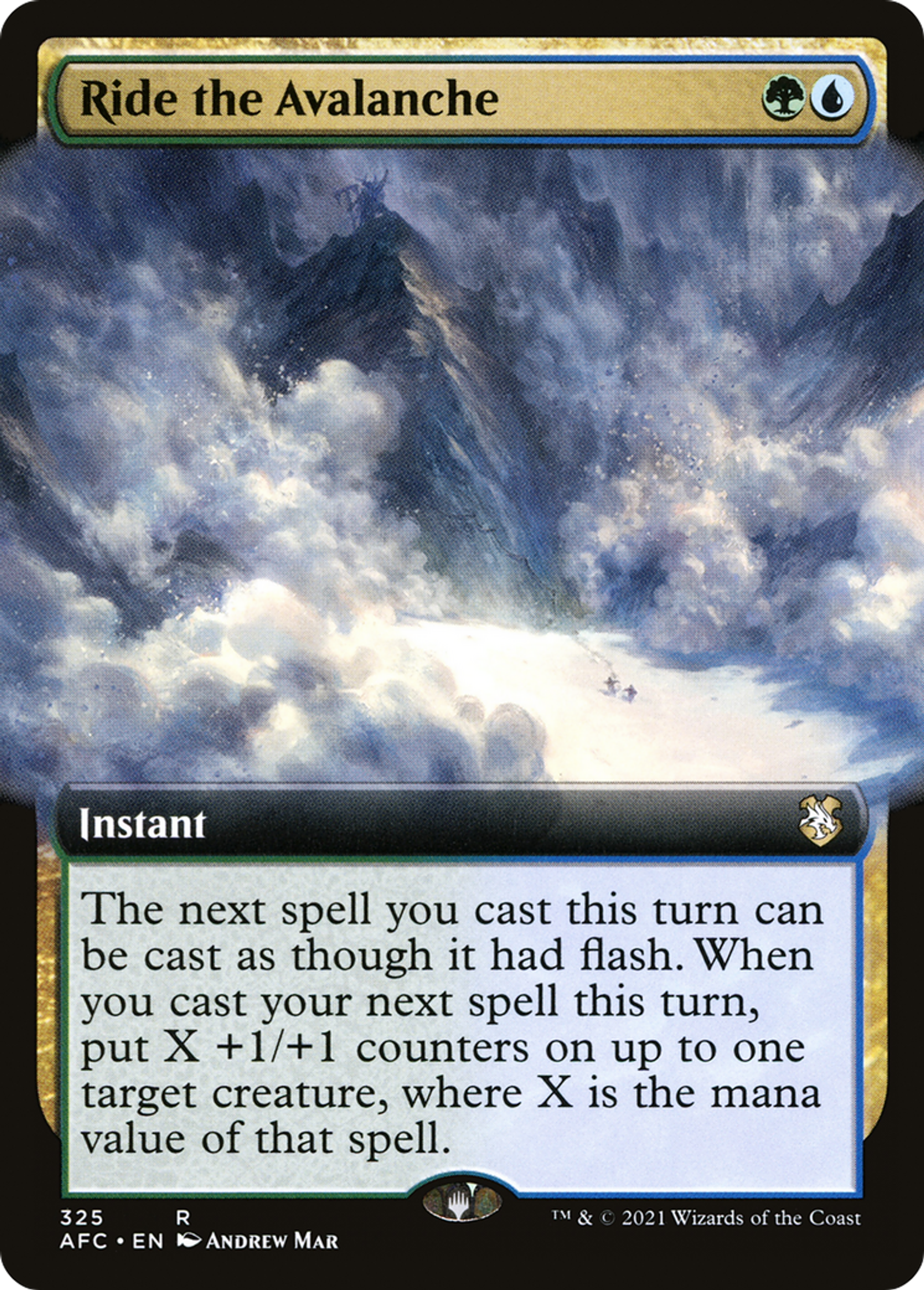 Ride the Avalanche — Forgotten Realms Commander — Magic: The Gathering