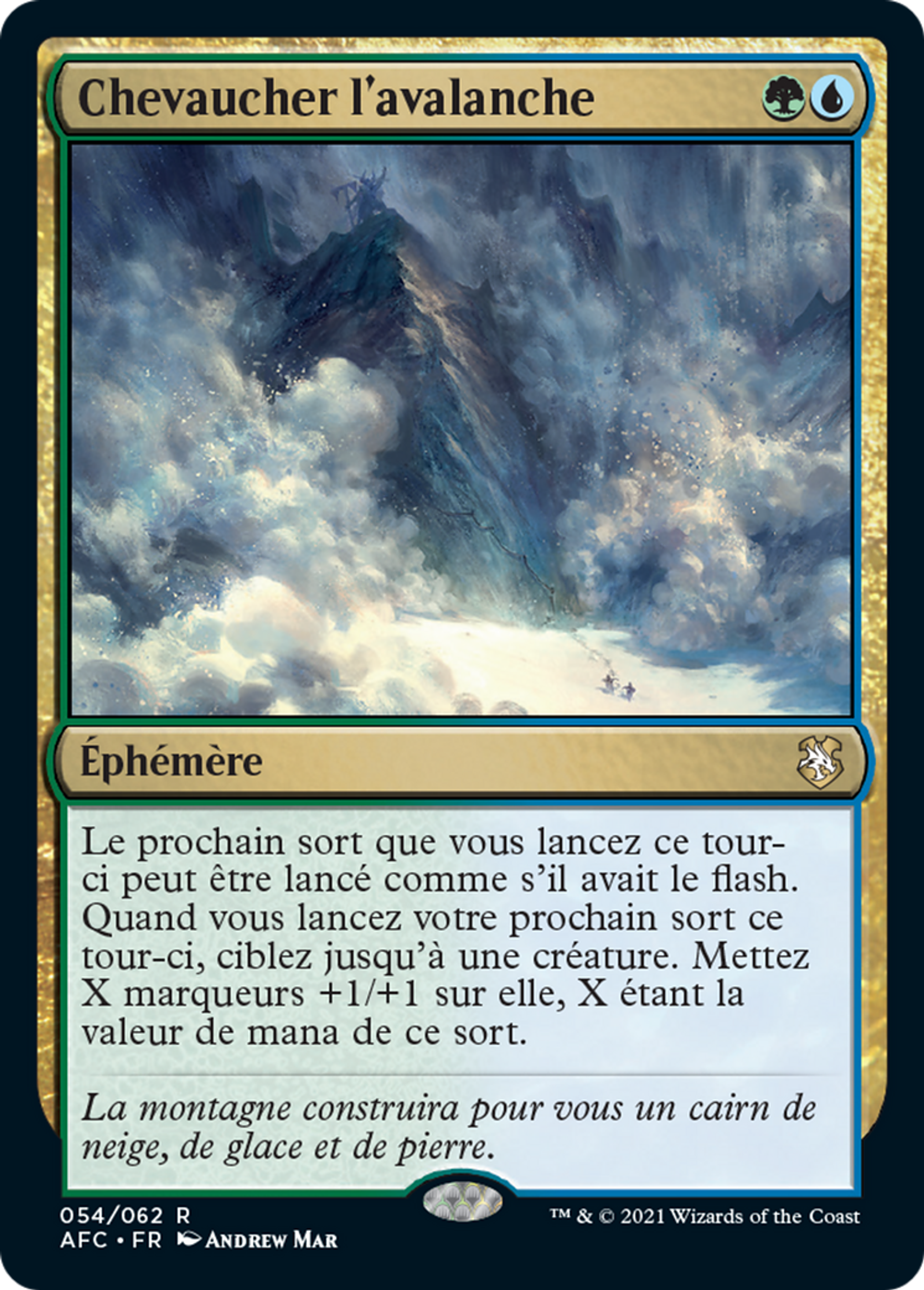 Chevaucher l'avalanche — Forgotten Realms Commander — Magic: The Gathering
