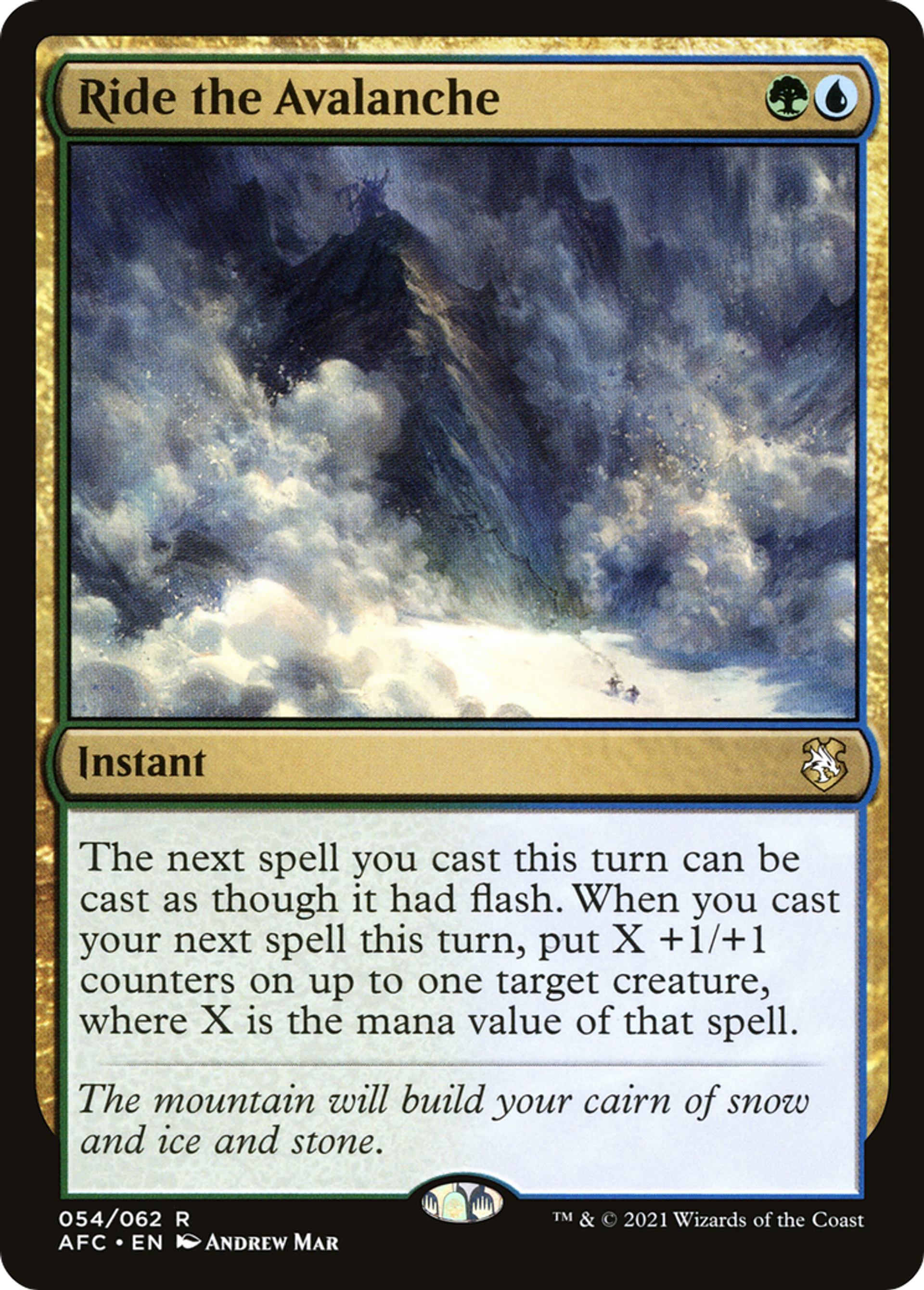 Ride the Avalanche — Forgotten Realms Commander — Magic: The Gathering