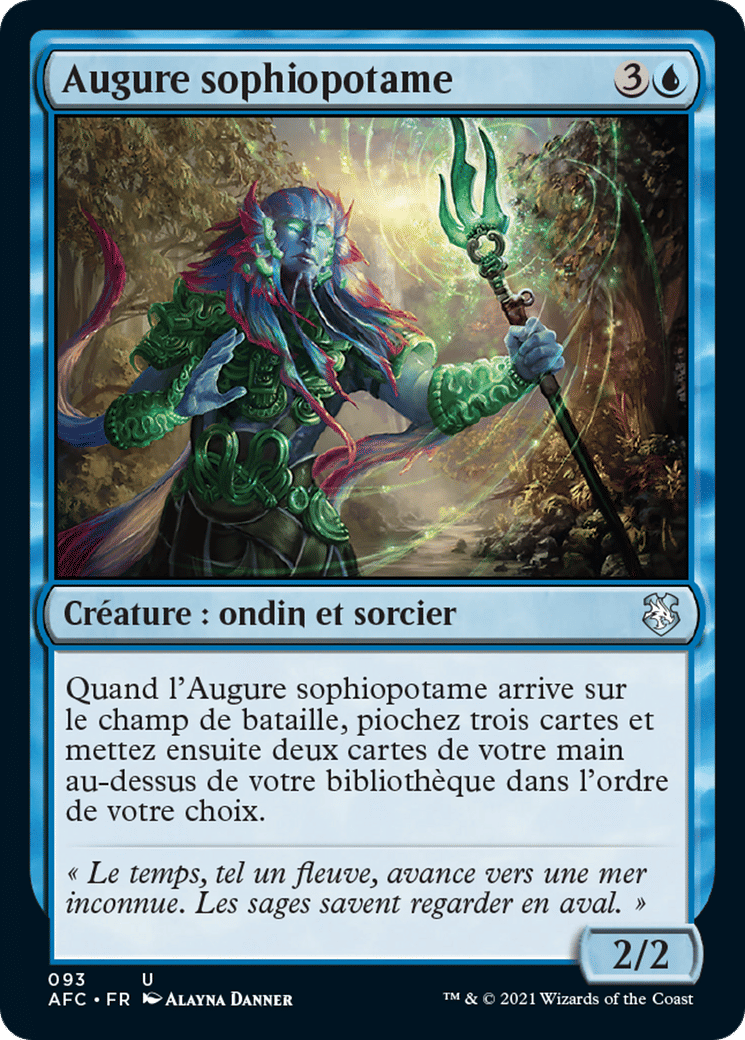 Augure sophiopotame — Forgotten Realms Commander — Magic: The Gathering