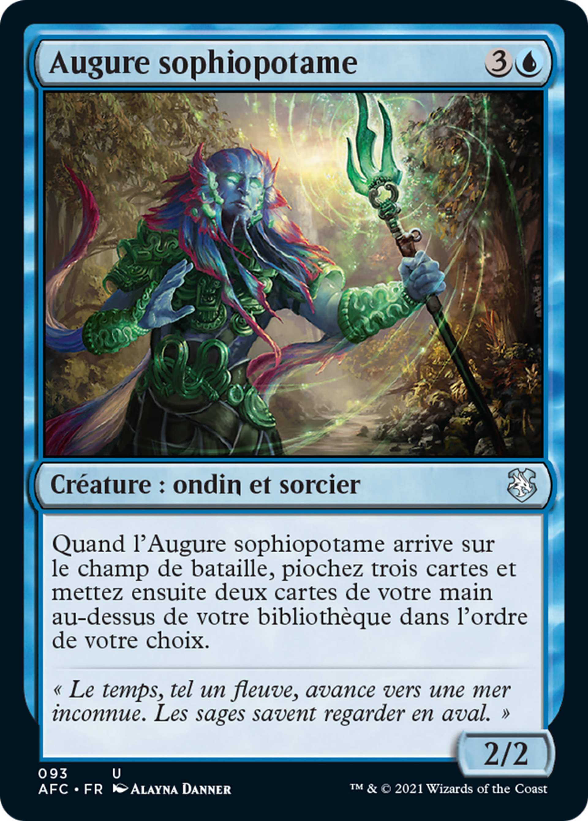 Augure sophiopotame — Forgotten Realms Commander — Magic: The Gathering