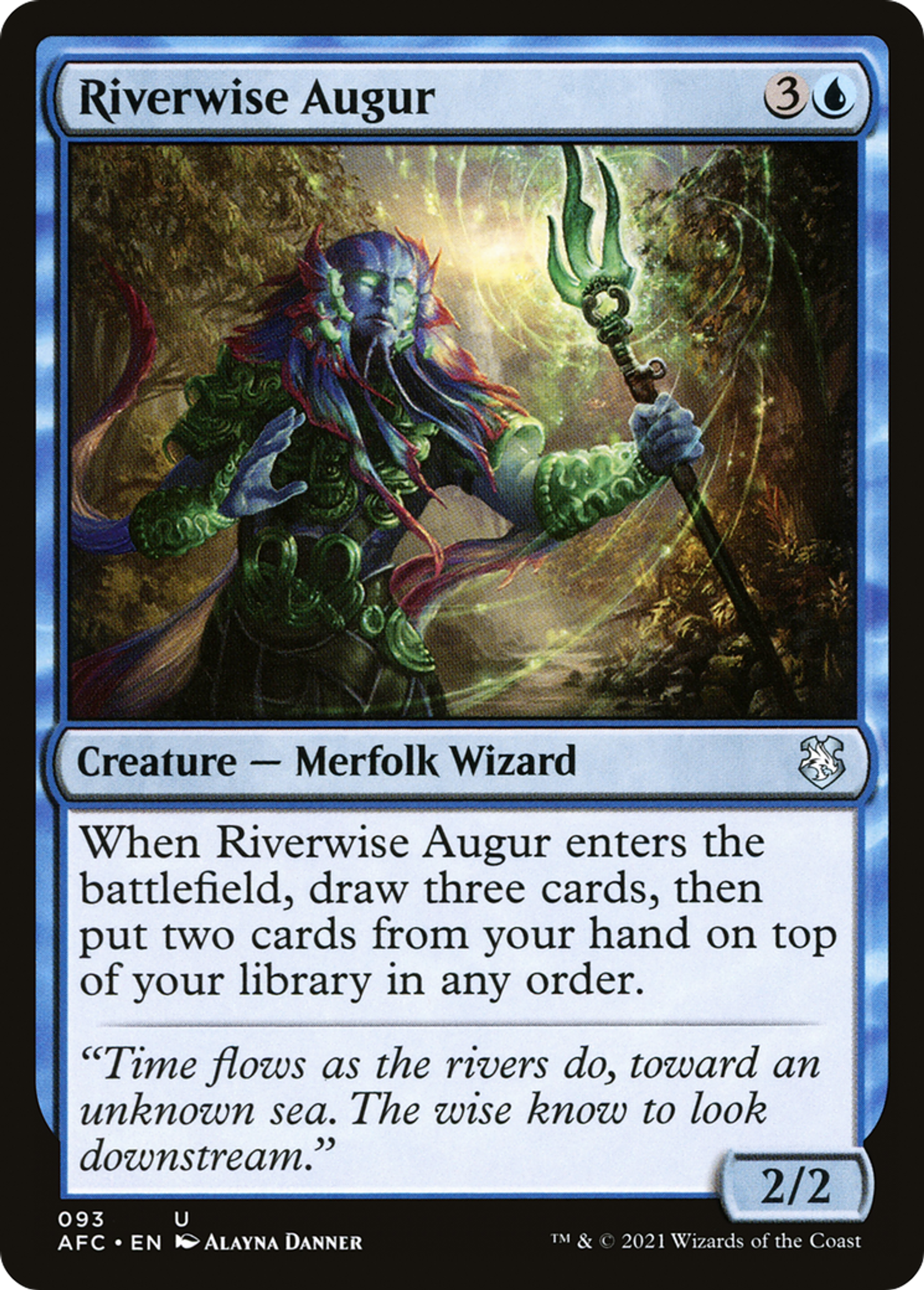 Riverwise Augur — Forgotten Realms Commander — Magic: The Gathering