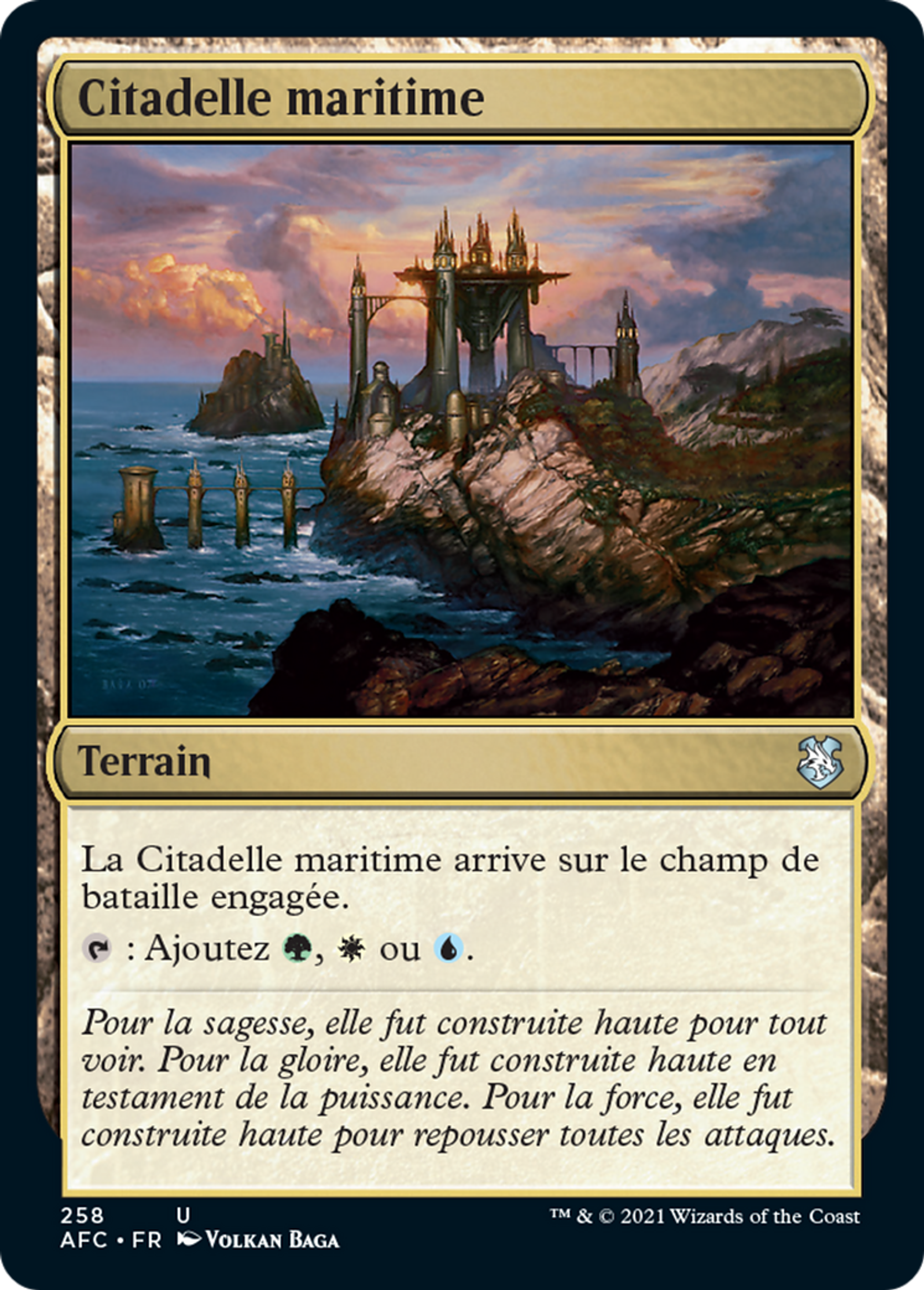 Citadelle maritime — Forgotten Realms Commander — Magic: The Gathering