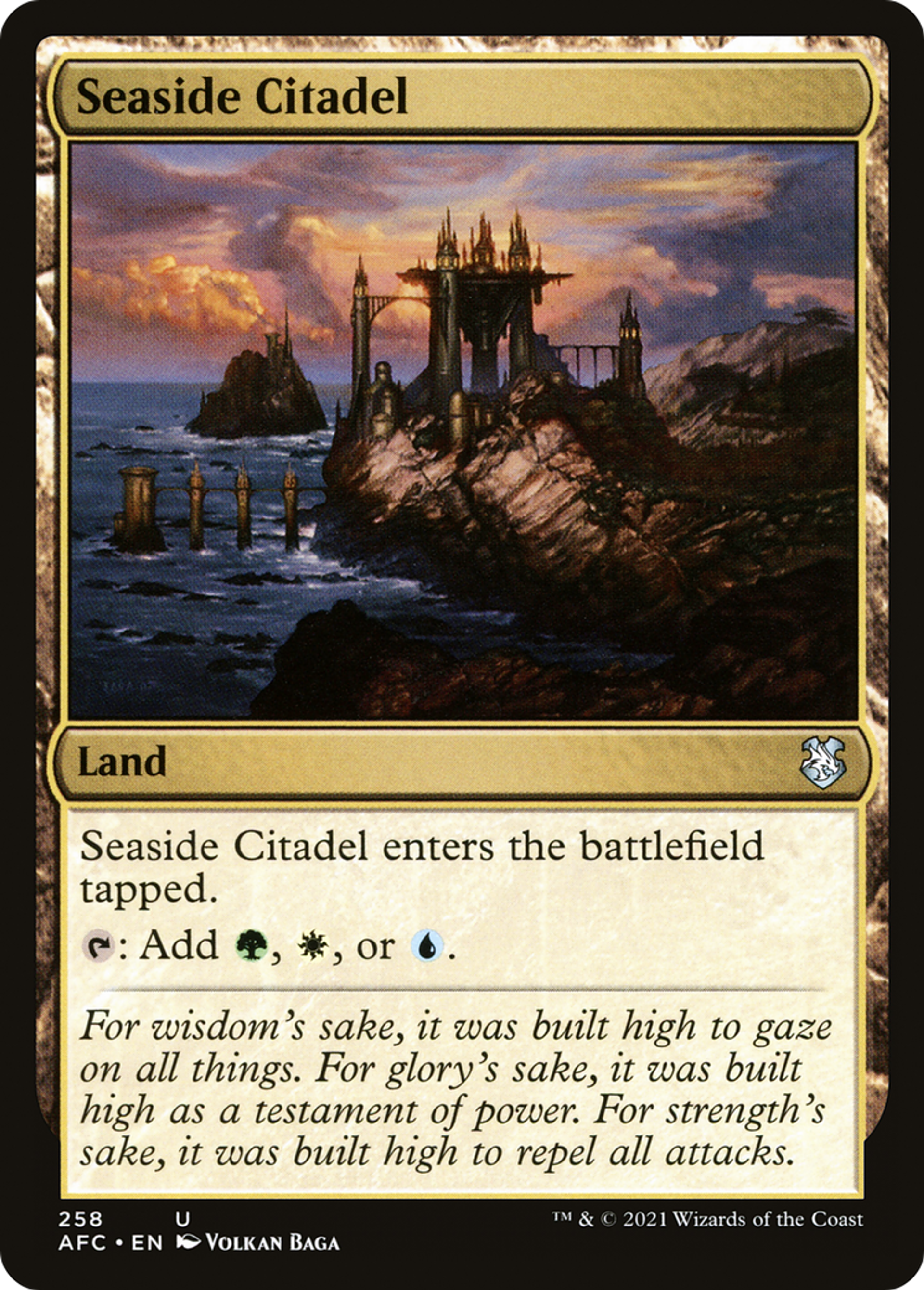 Seaside Citadel — Forgotten Realms Commander — Magic: The Gathering