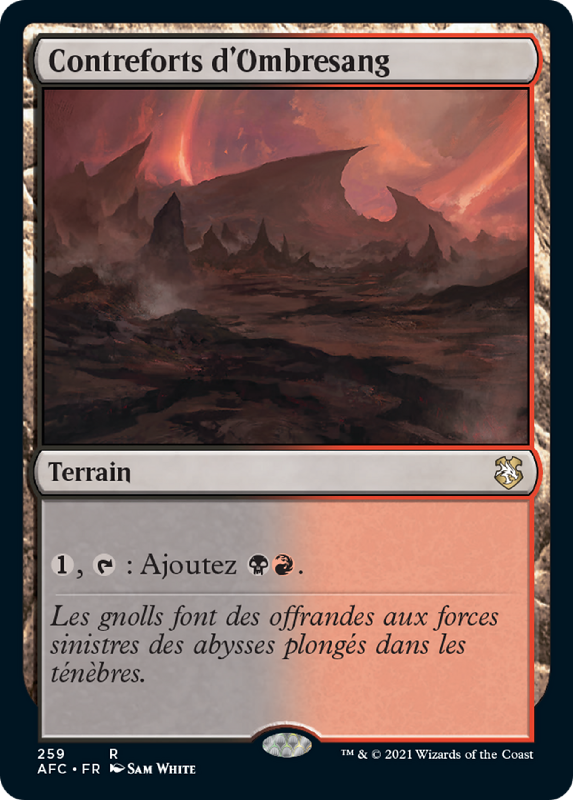 Contreforts d'Ombresang — Forgotten Realms Commander — Magic: The Gathering