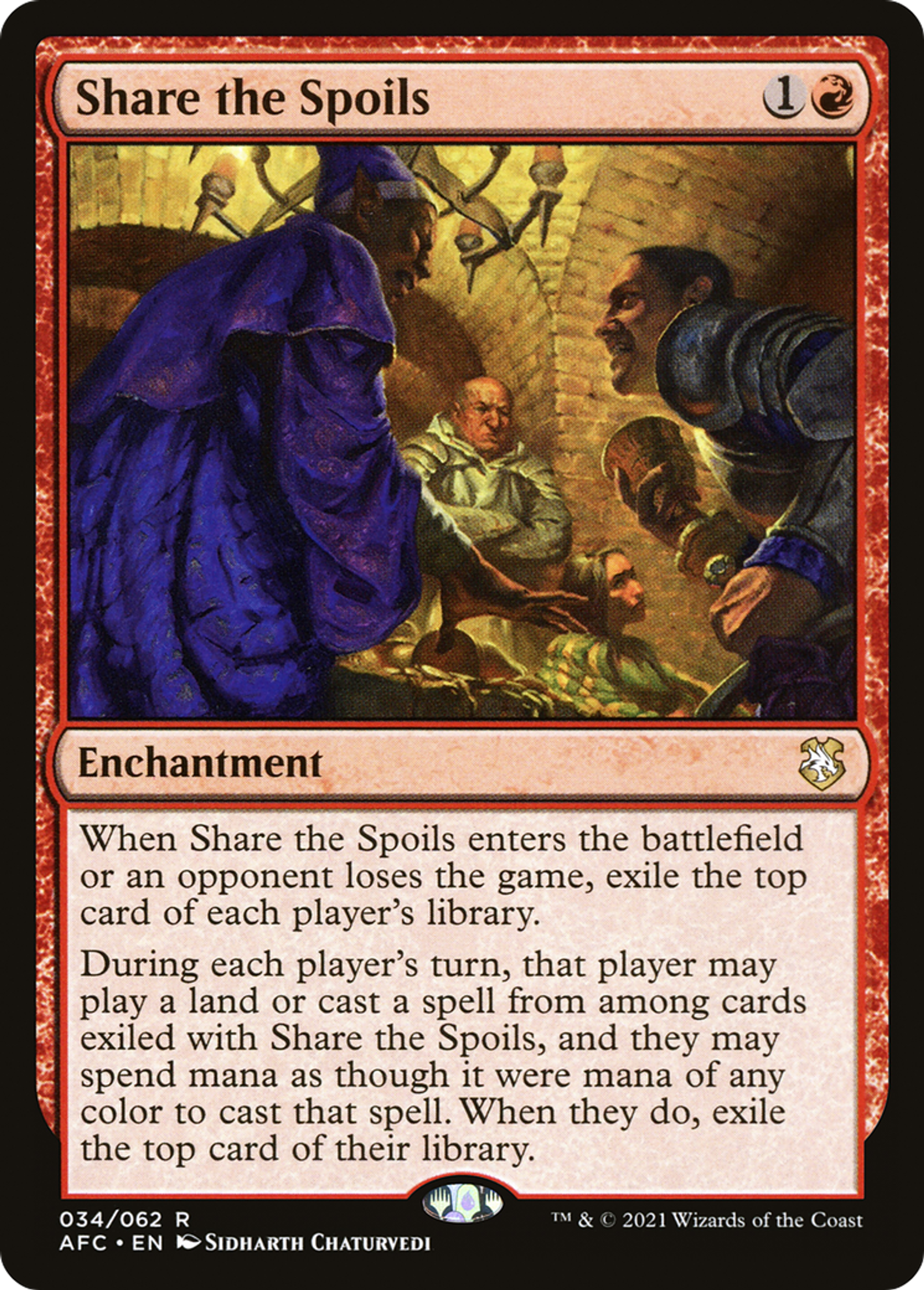 Partage du butin — Forgotten Realms Commander — Magic: The Gathering