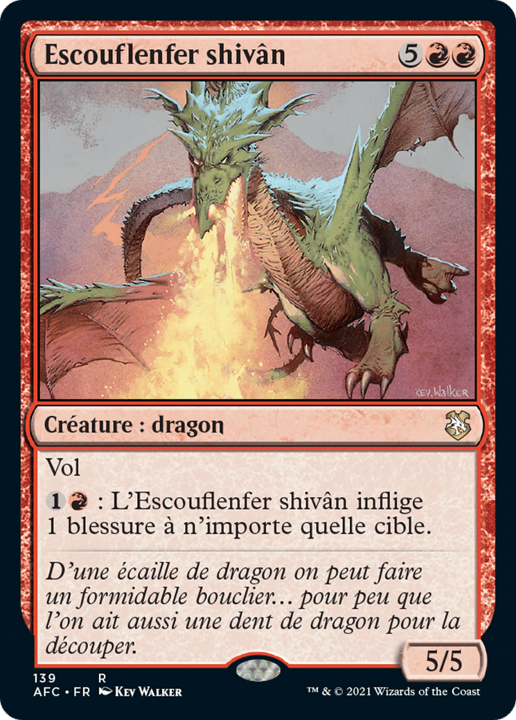 Escouflenfer shivân — Forgotten Realms Commander — Magic: The Gathering