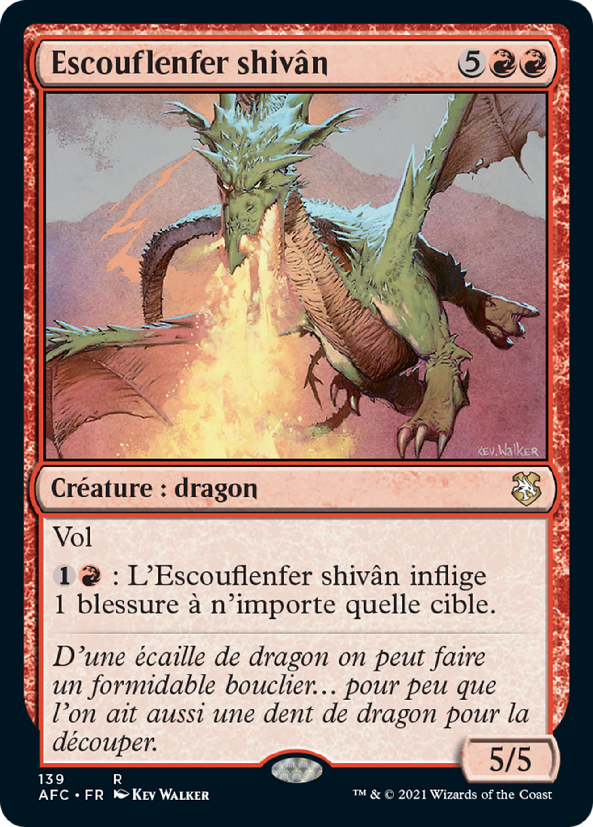 Escouflenfer shivân — Forgotten Realms Commander — Magic: The Gathering