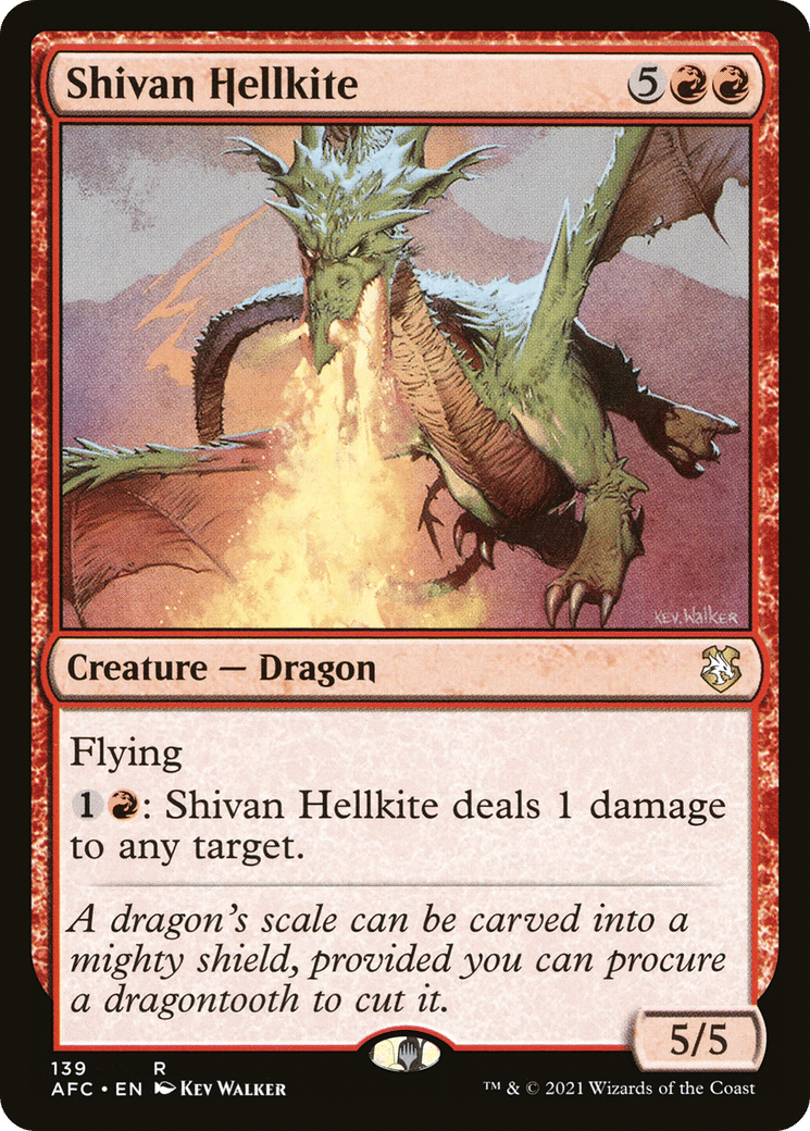 Shivan Hellkite — Forgotten Realms Commander — Magic: The Gathering
