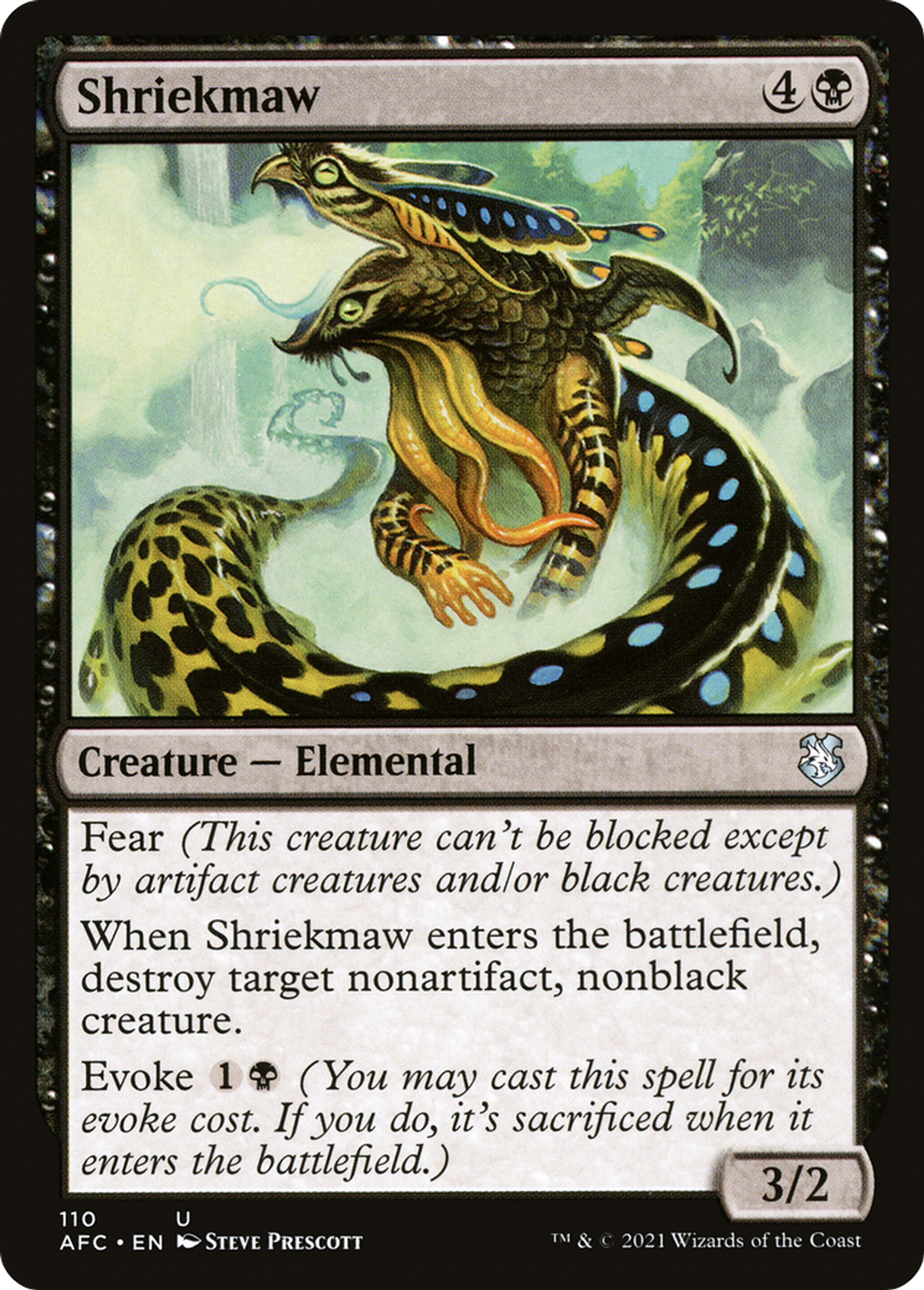 Shriekmaw — Forgotten Realms Commander — Magic: The Gathering