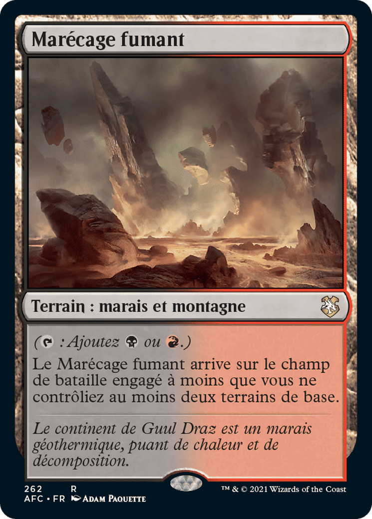 Marécage fumant — Forgotten Realms Commander — Magic: The Gathering