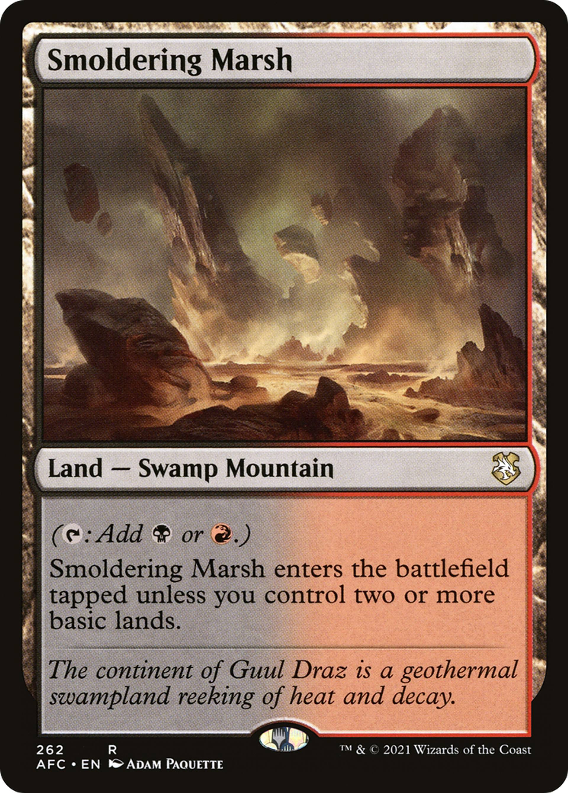 Smoldering Marsh — Forgotten Realms Commander — Magic: The Gathering