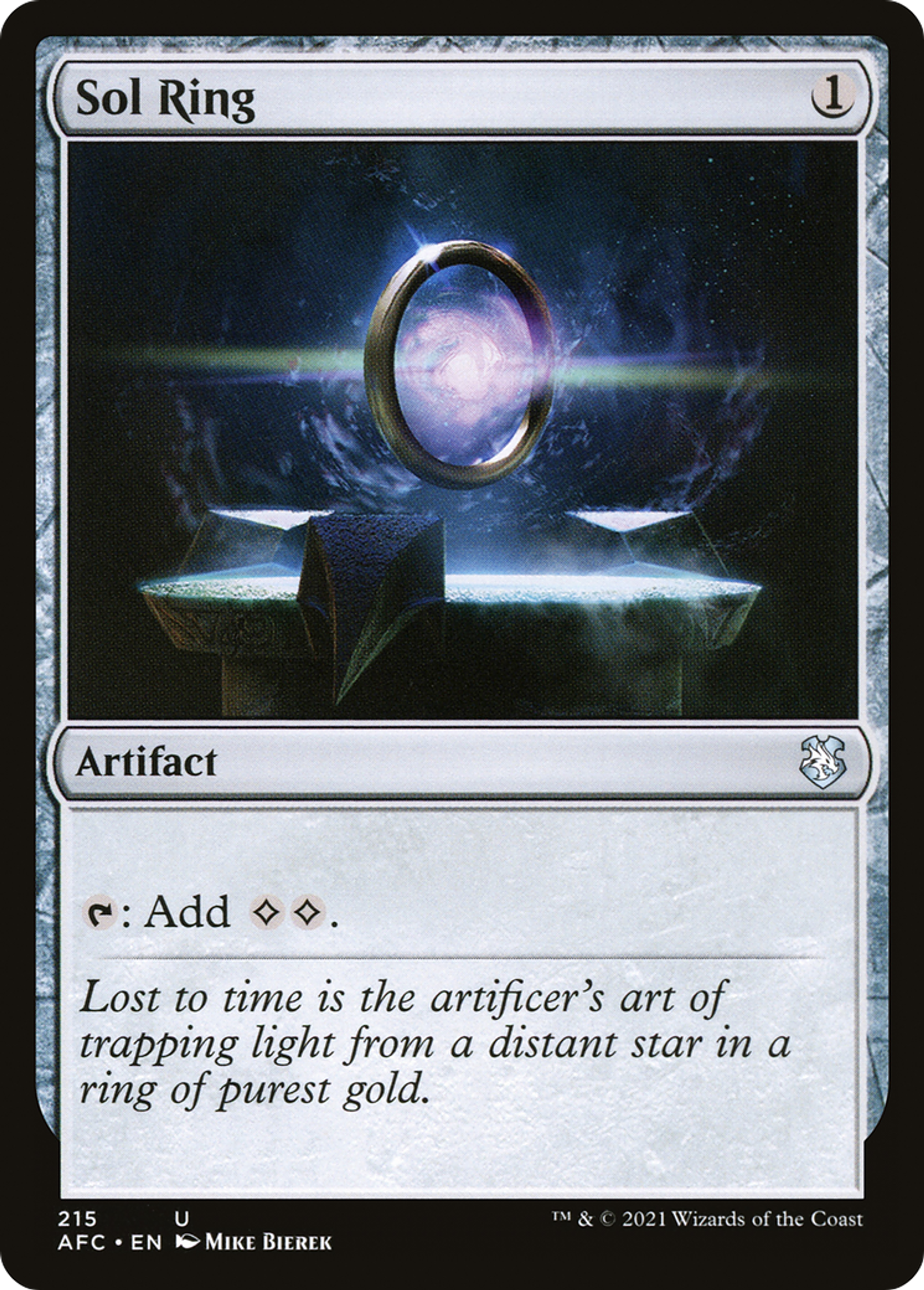Anneau solaire — Forgotten Realms Commander — Magic: The Gathering