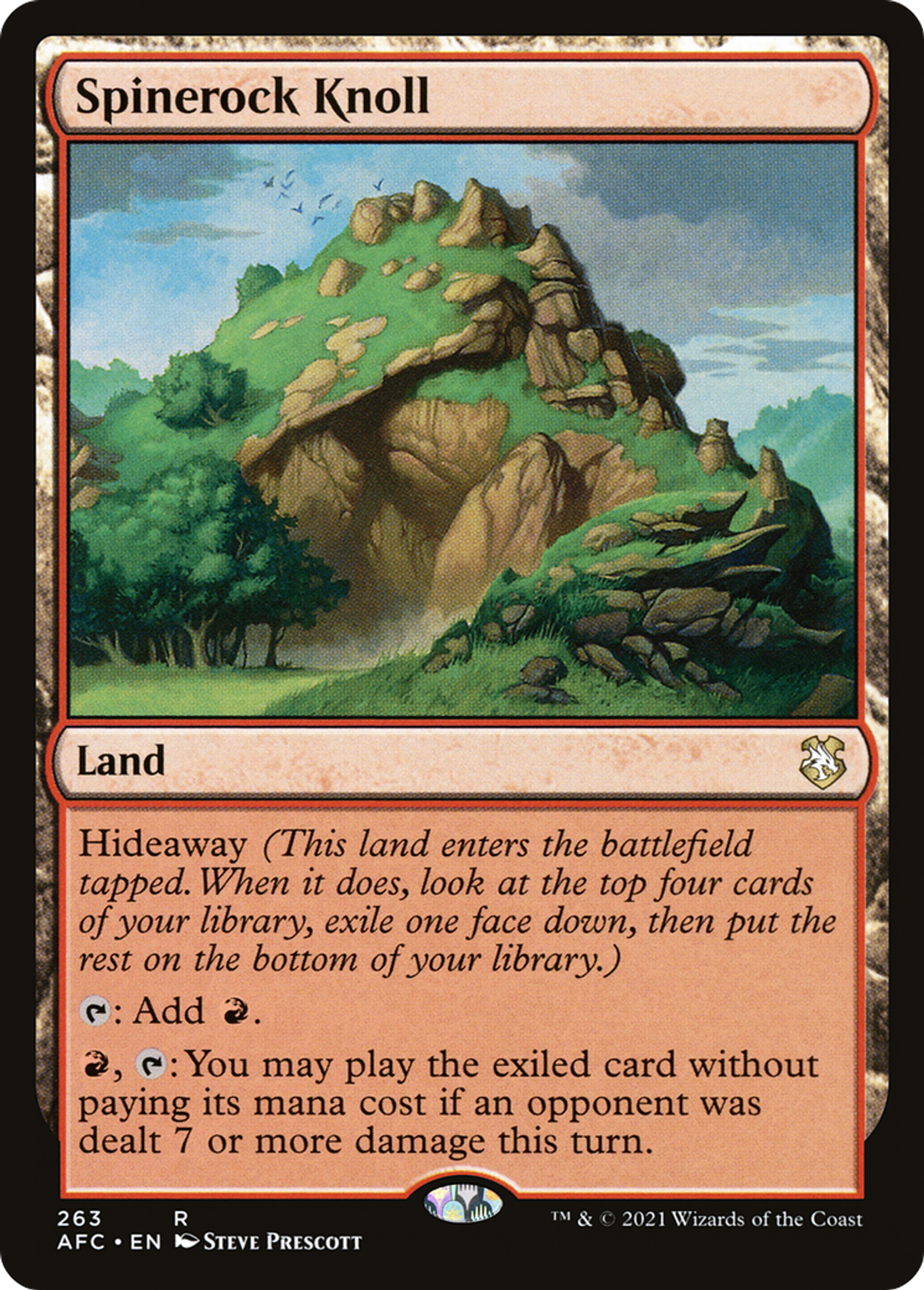 Spinerock Knoll — Forgotten Realms Commander — Magic: The Gathering