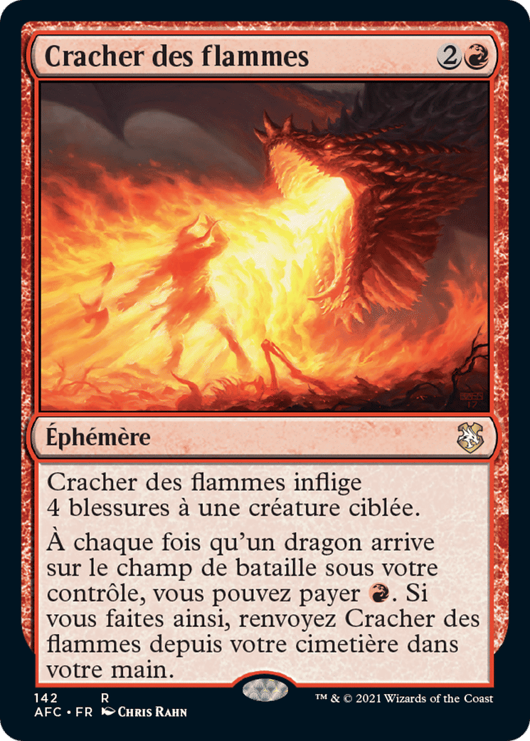 Cracher des flammes — Forgotten Realms Commander — Magic: The Gathering