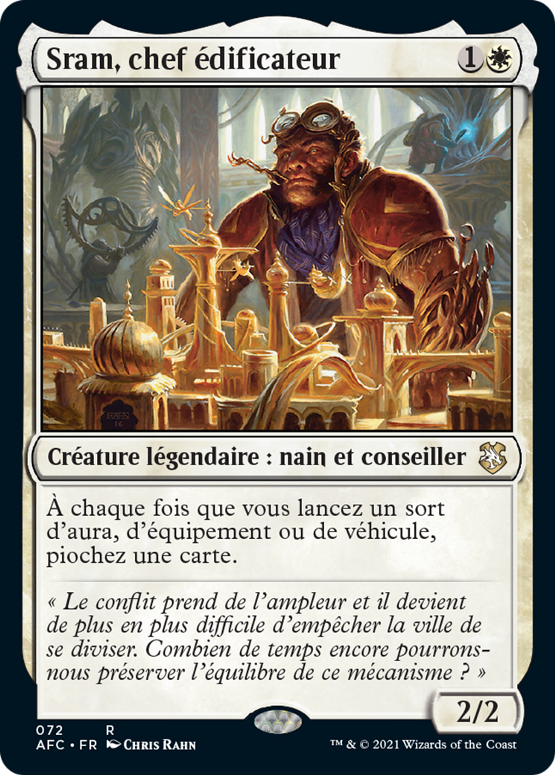 Sram, chef édificateur — Forgotten Realms Commander — Magic: The Gathering